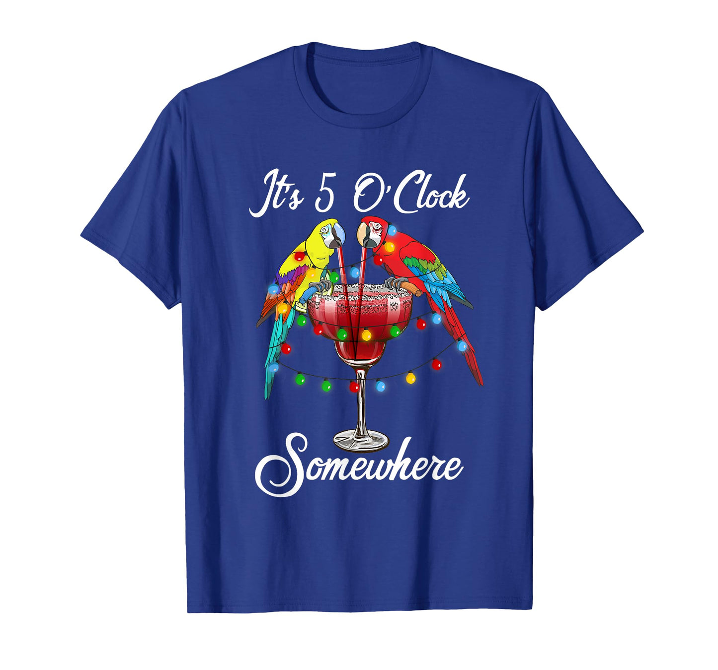 Parrots Drinking Margarita It's 5 O'clock Somewhere T-Shirt