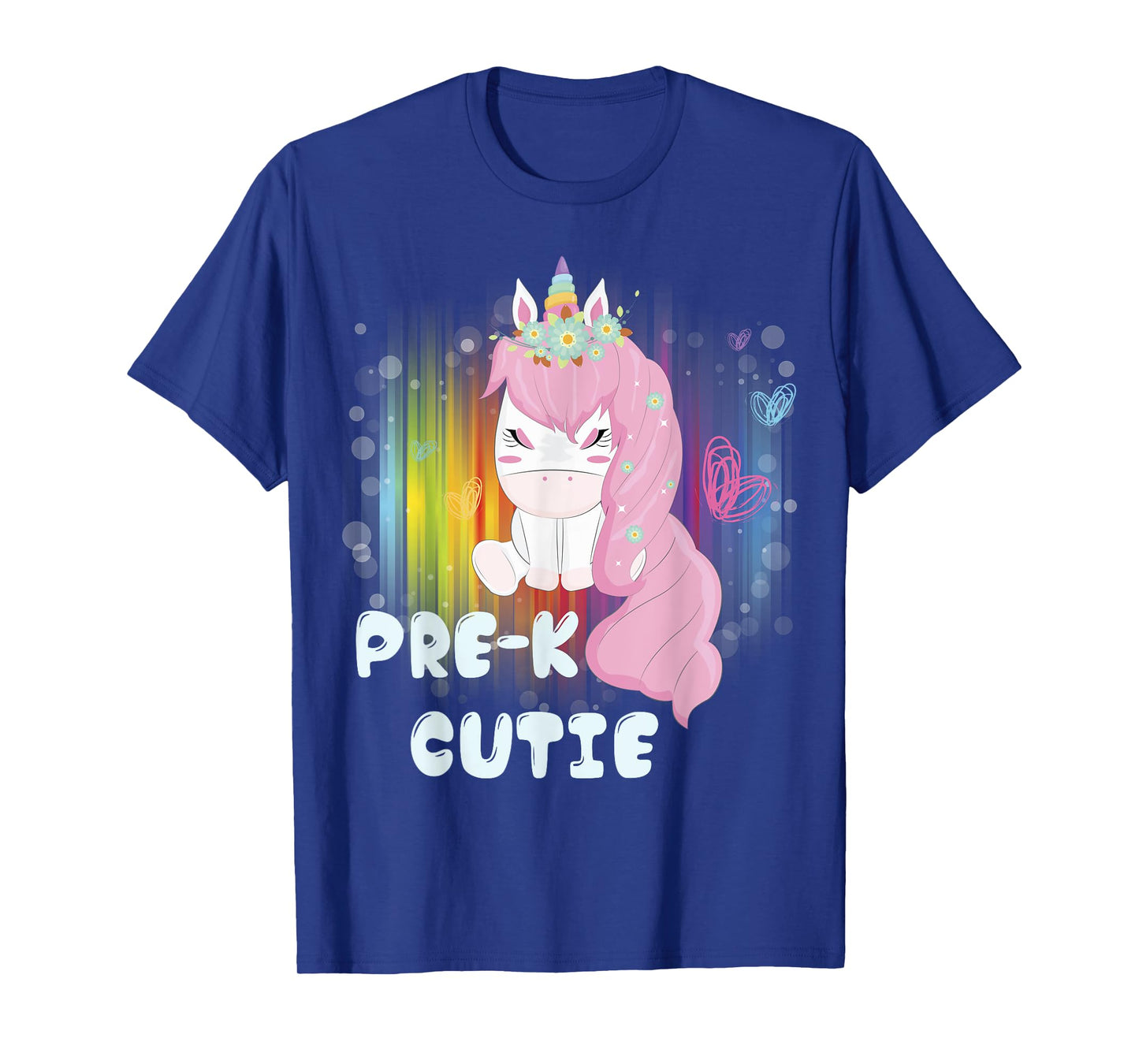 First Day of PreSchool Unicorn Back to School Girls Kids Tee T-Shirt
