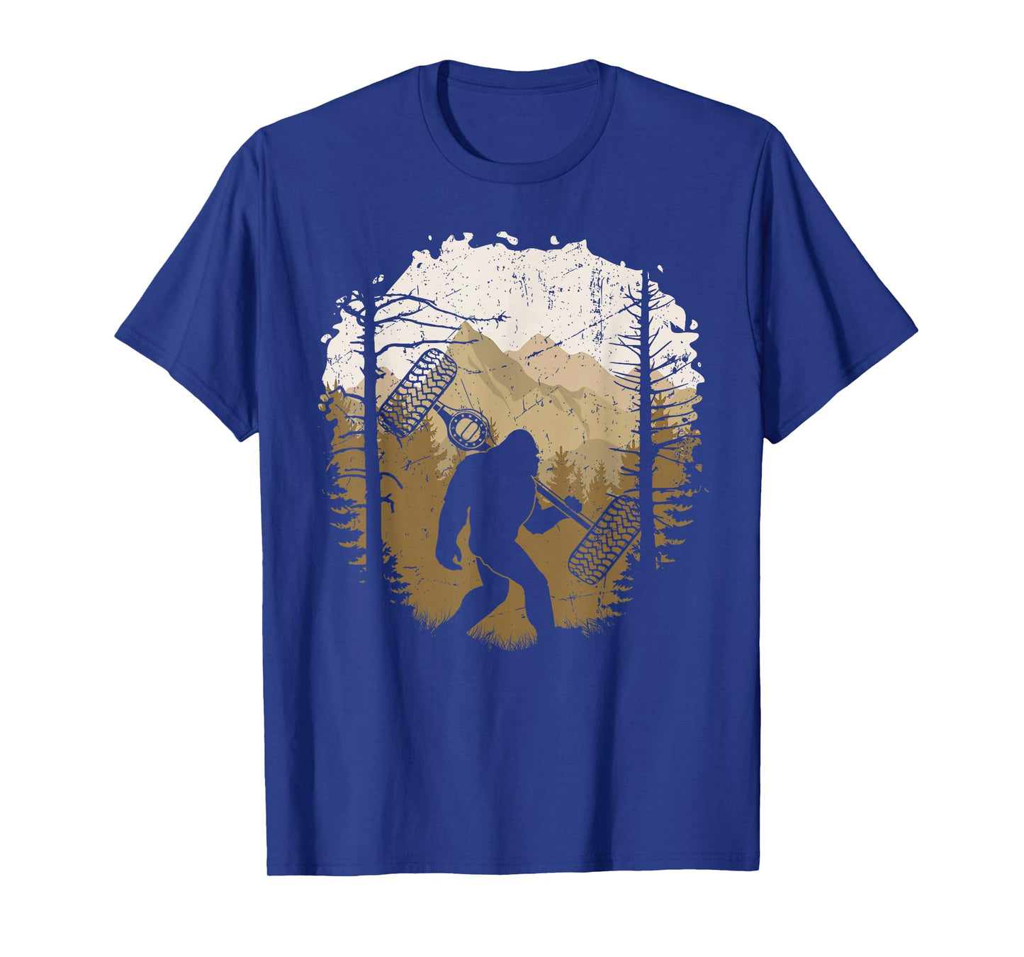 Bigfoot Off-Road Car Funny Sasquatch Off Roading Vintage T-Shirt