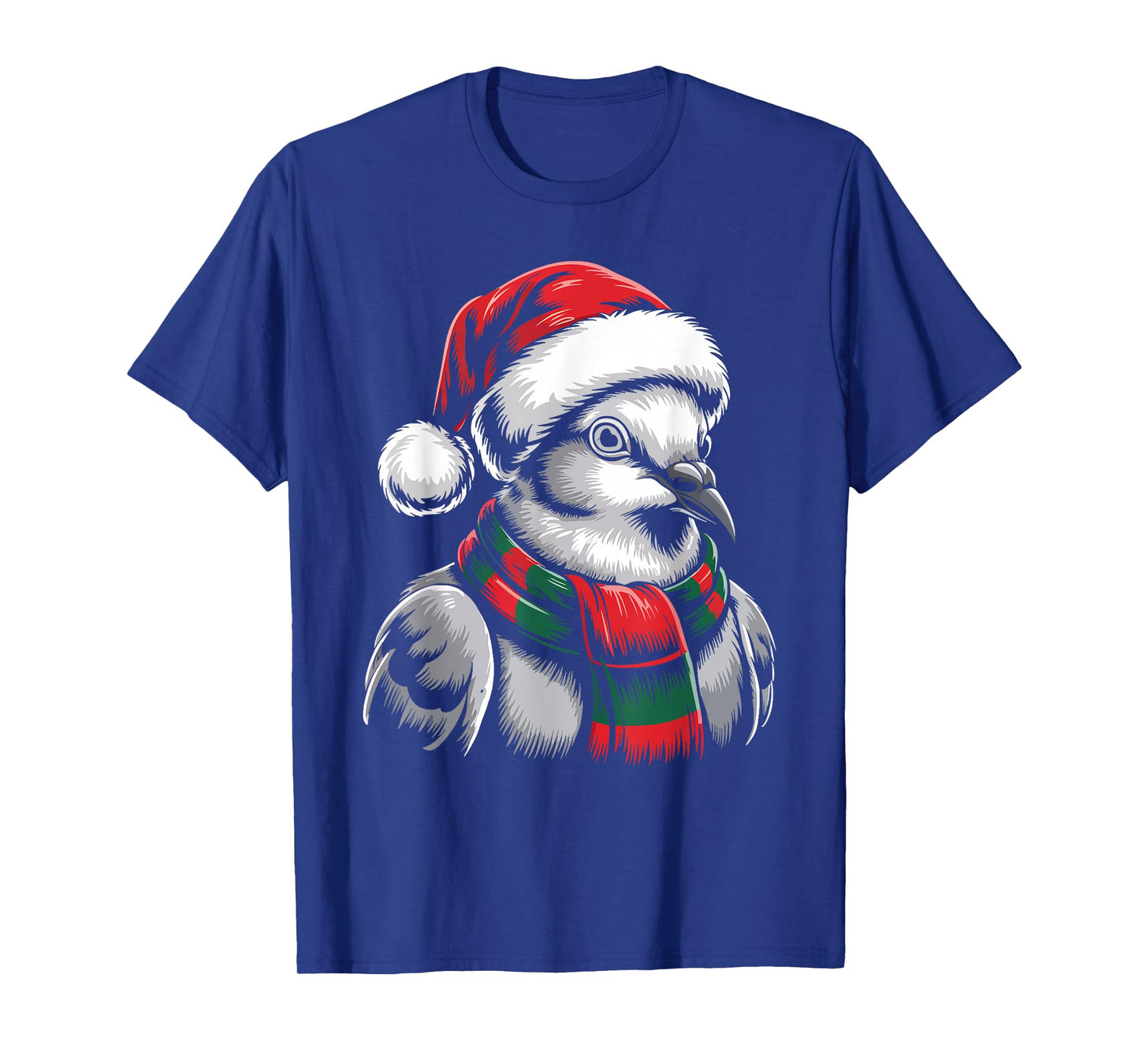 Mourning Dove Xmas Santa Hat Scarf Christmas Costume T-Shirt