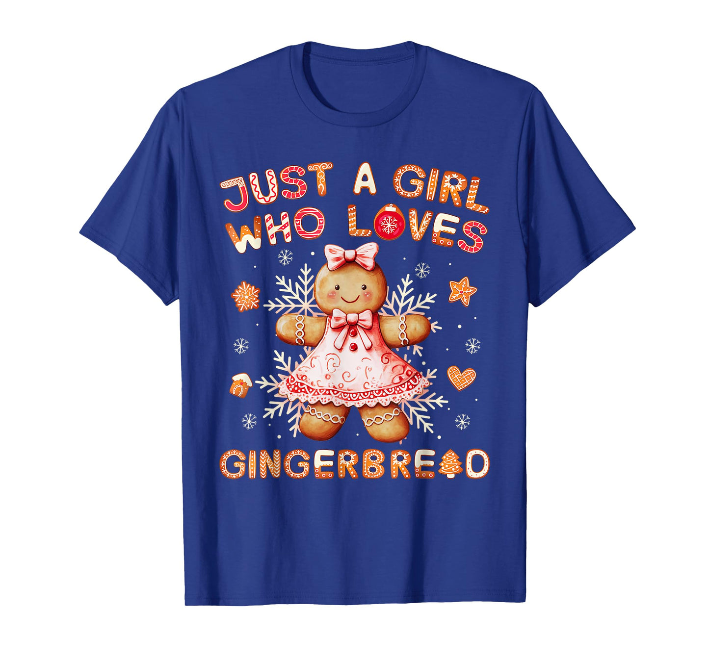 Just A Girl Who Love Gingerbread Christmas Cute T-Shirt