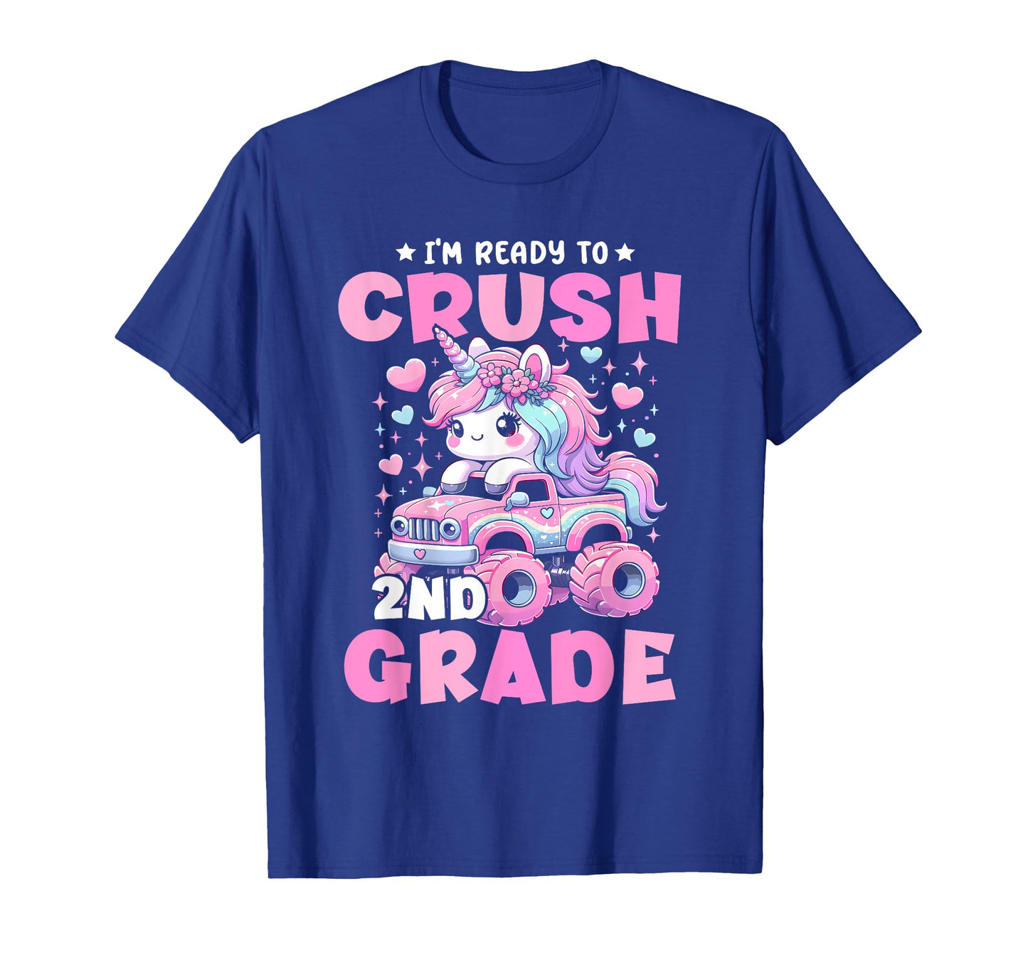 I'm Ready To Crush 2nd Grade Unicorn Back To School Girls T-Shirt