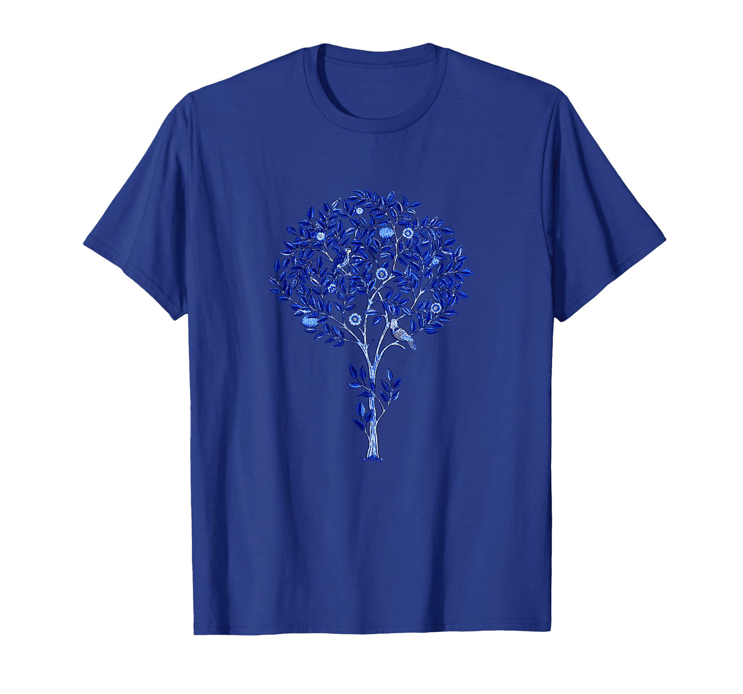 William Morris Tree of Life, Cobalt and Light Blue Tee T-Shirt