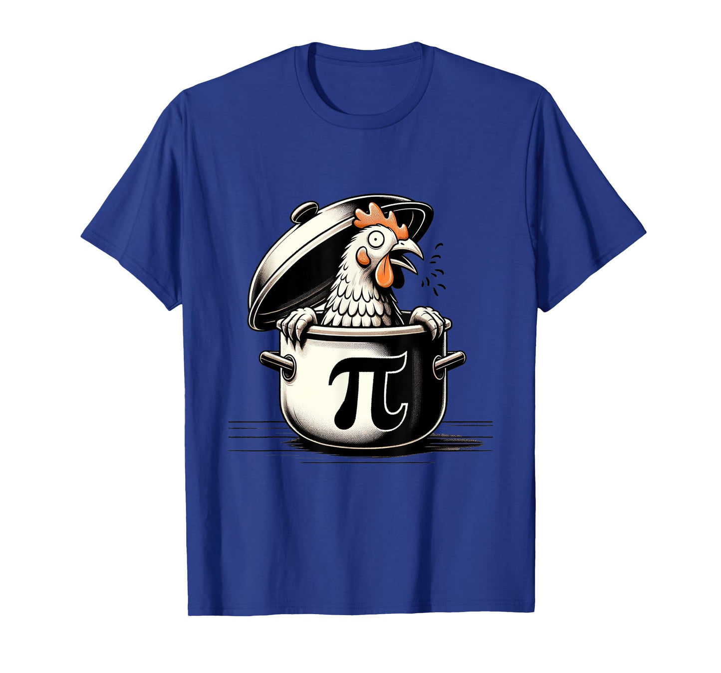 Chicken Pot Pi Funny 2024 Pi Day Math Teacher Men Women Kids T-Shirt