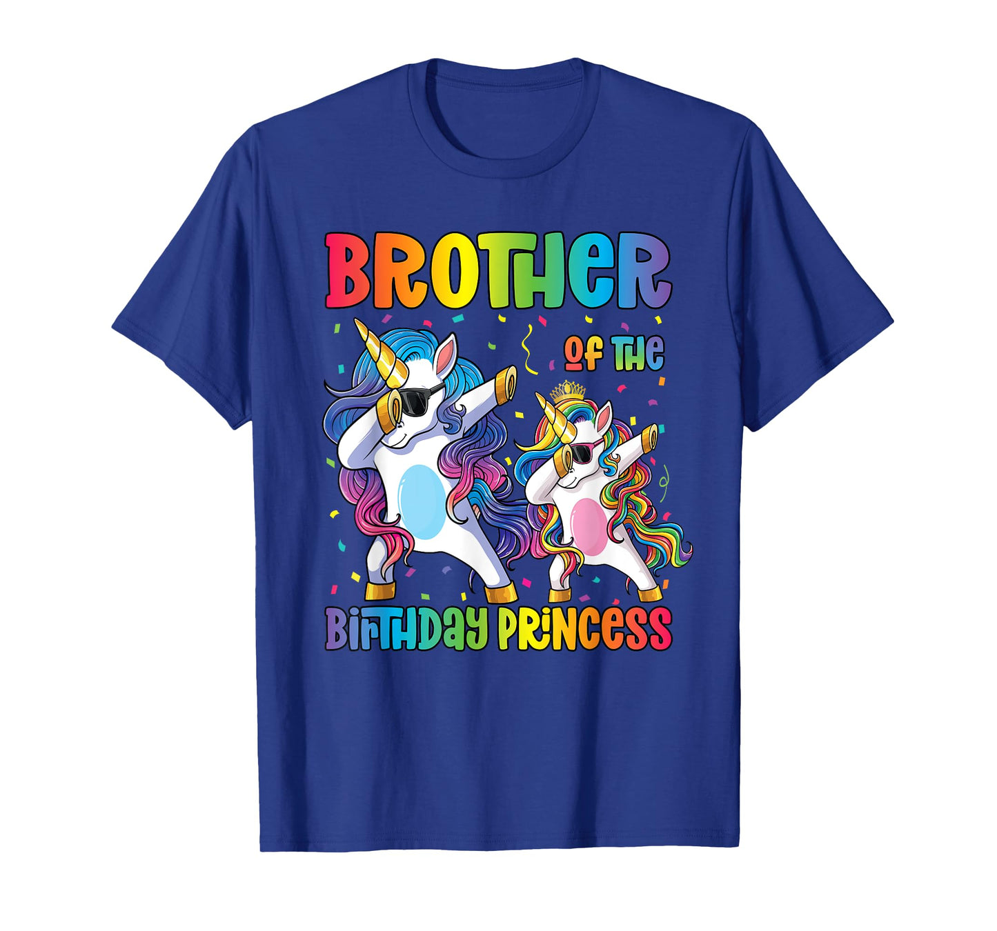 Brother of the Birthday Princess Shirt Dabbing Unicorn T-Shirt