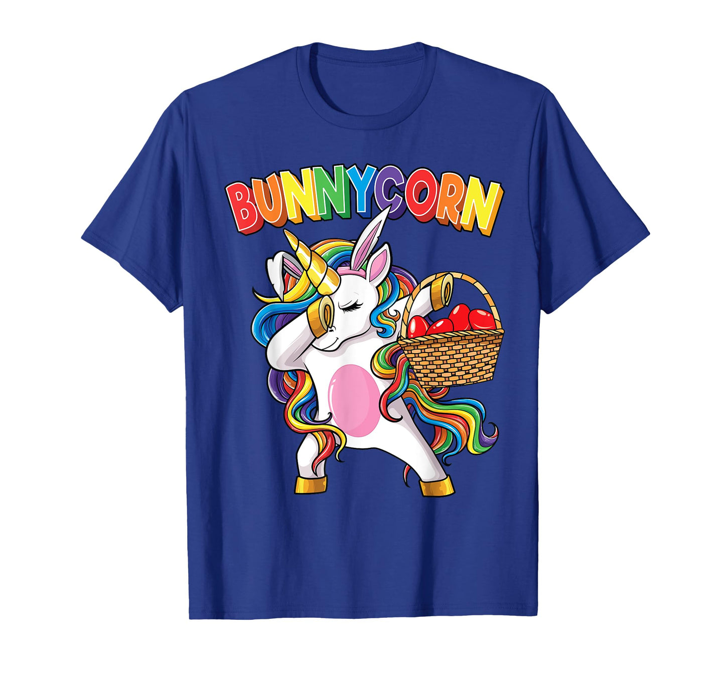 Dabbing Unicorn Shirt Bunnycorn Eggs Easter Girls Kids Dab T-Shirt