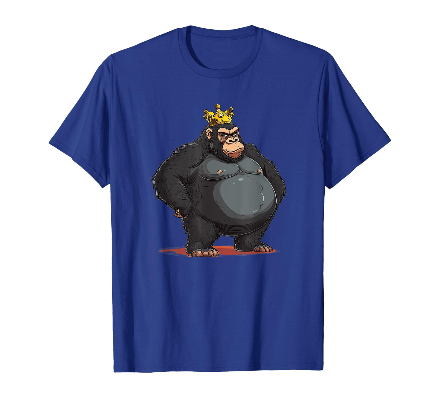 Fat Gorilla Monarch with Crown for a Royal Look T-Shirt