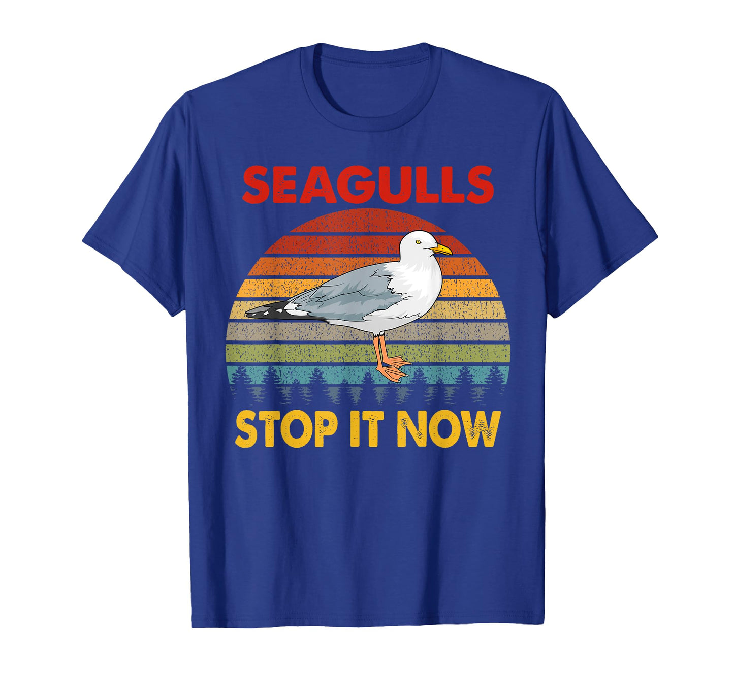 Seagulls Bird Lover Stop It Now Retro Vintage Funny Seagulls T-Shirt