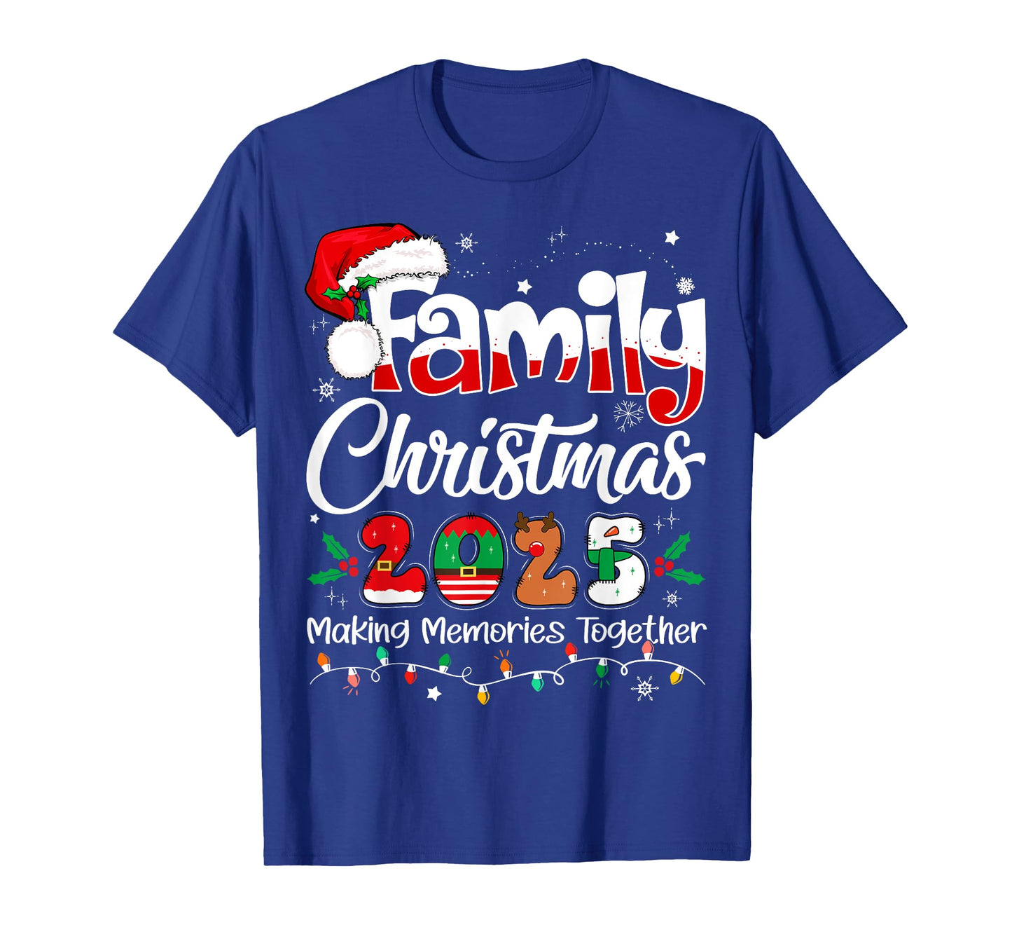 Family Christmas 2025 Matching Outfit Xmas Squad Santa T-Shirt