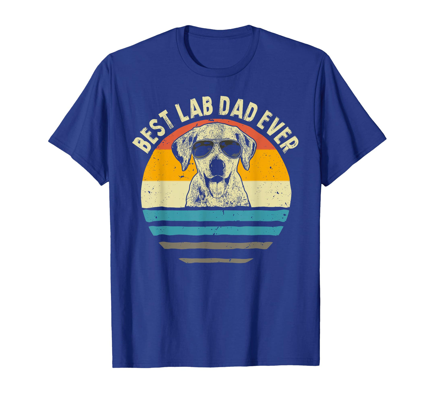 Best Lab Dad Ever Labrador Dad Vintage Gift T-Shirt