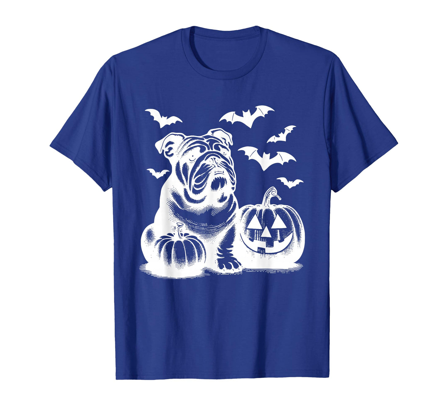 Halloween English Bulldog Pumpkin T-Shirt