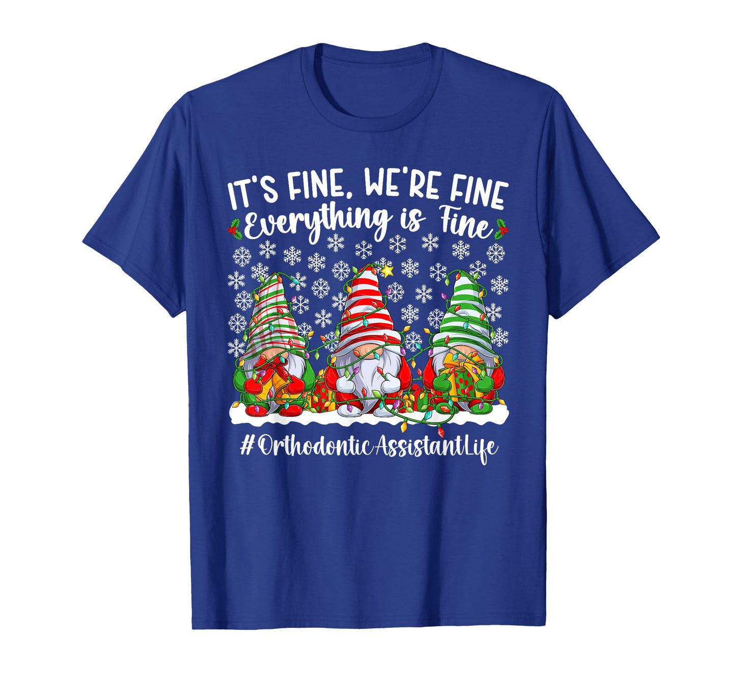 Funny Orthodontic Assistant Christmas Orthodontics Xmas T-Shirt