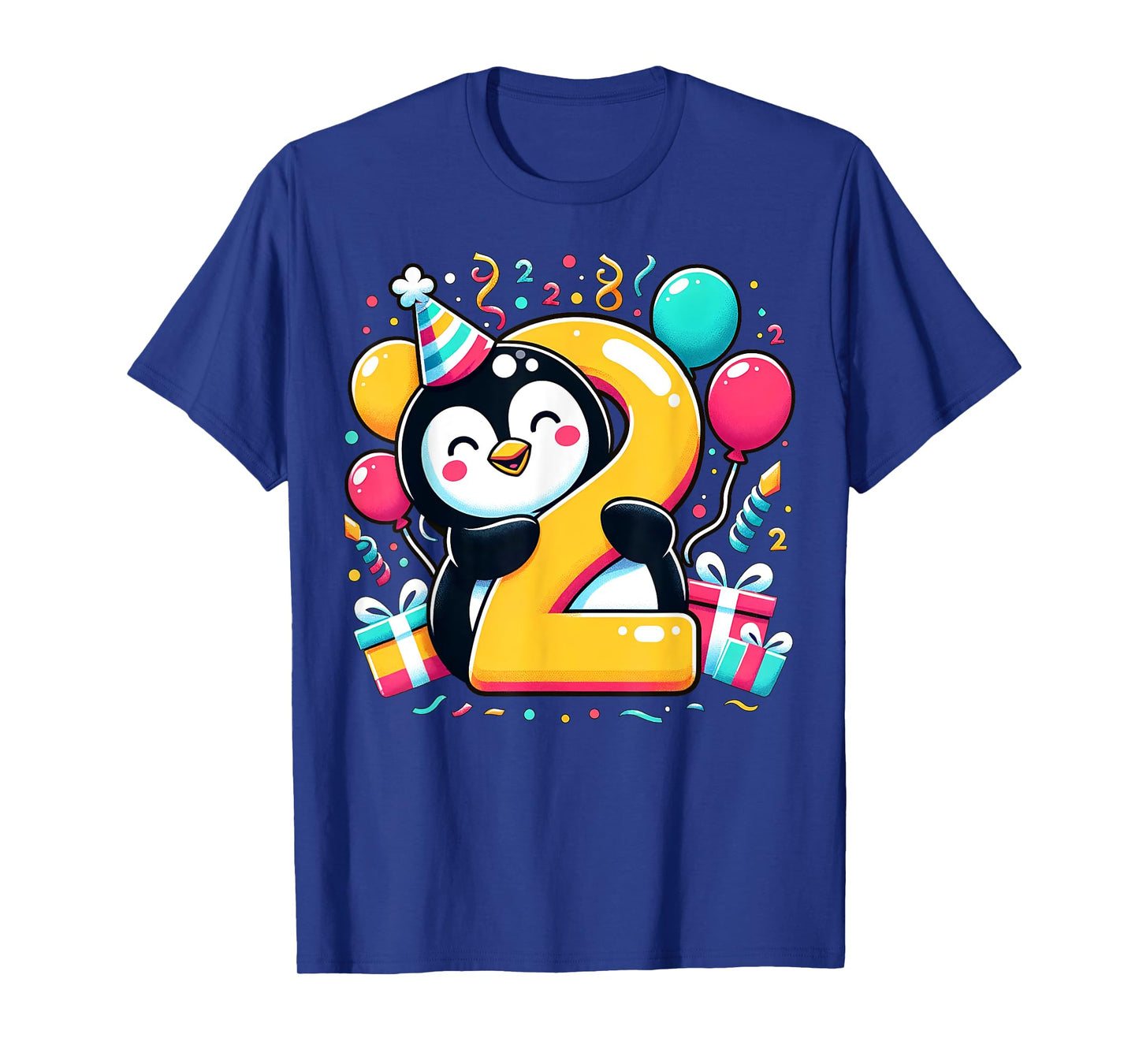 Penguin 2nd birthday boy girl 2 years old second two Penguin T-Shirt
