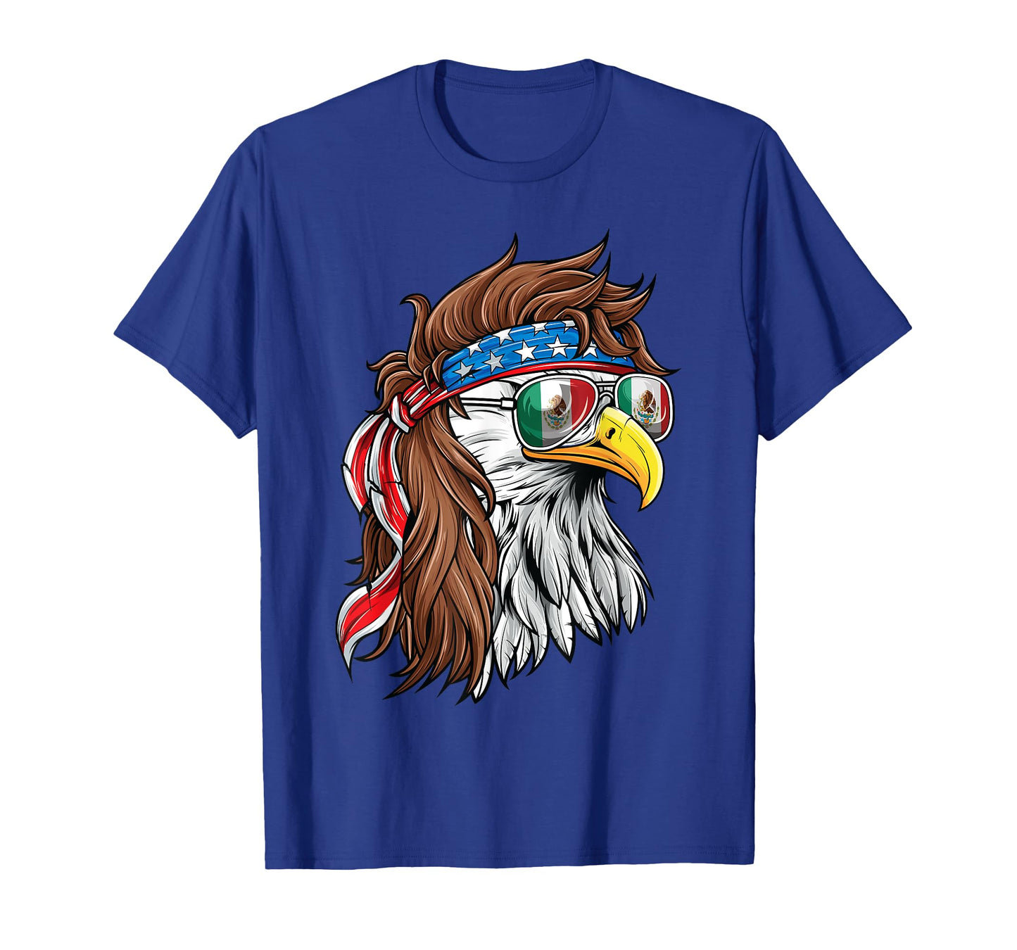 Mexican American Shirt Bald Eagle USA Mexico Flag July 4th T-Shirt