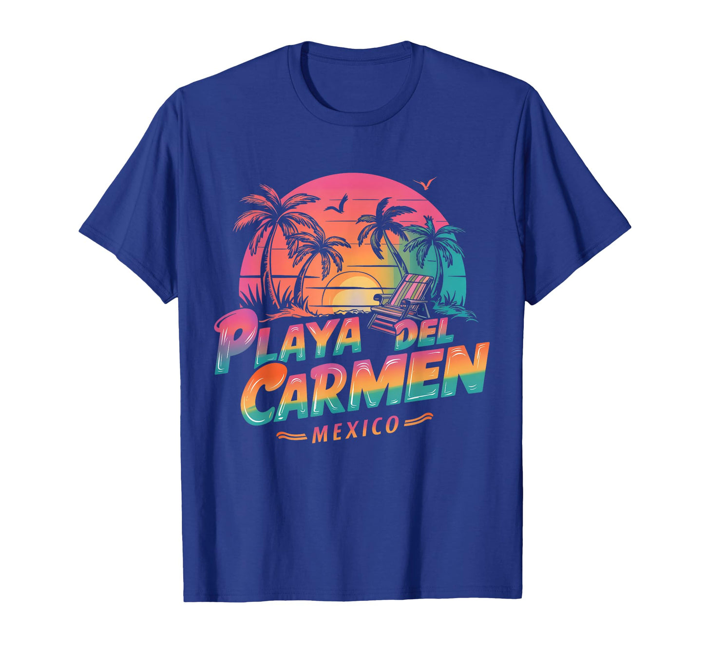 Playa Del Carmen Mexico Sunset beach Souvenir Vacation T-Shirt