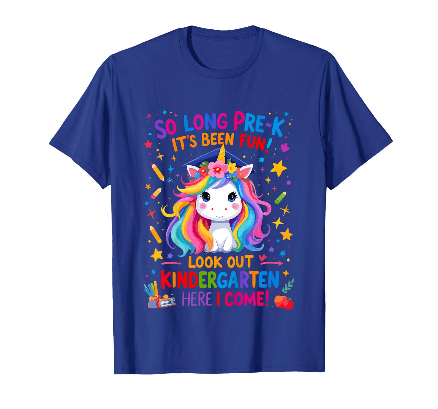 So Long Pre-K Graduation Girls PreK Graduates Unicorn T-Shirt
