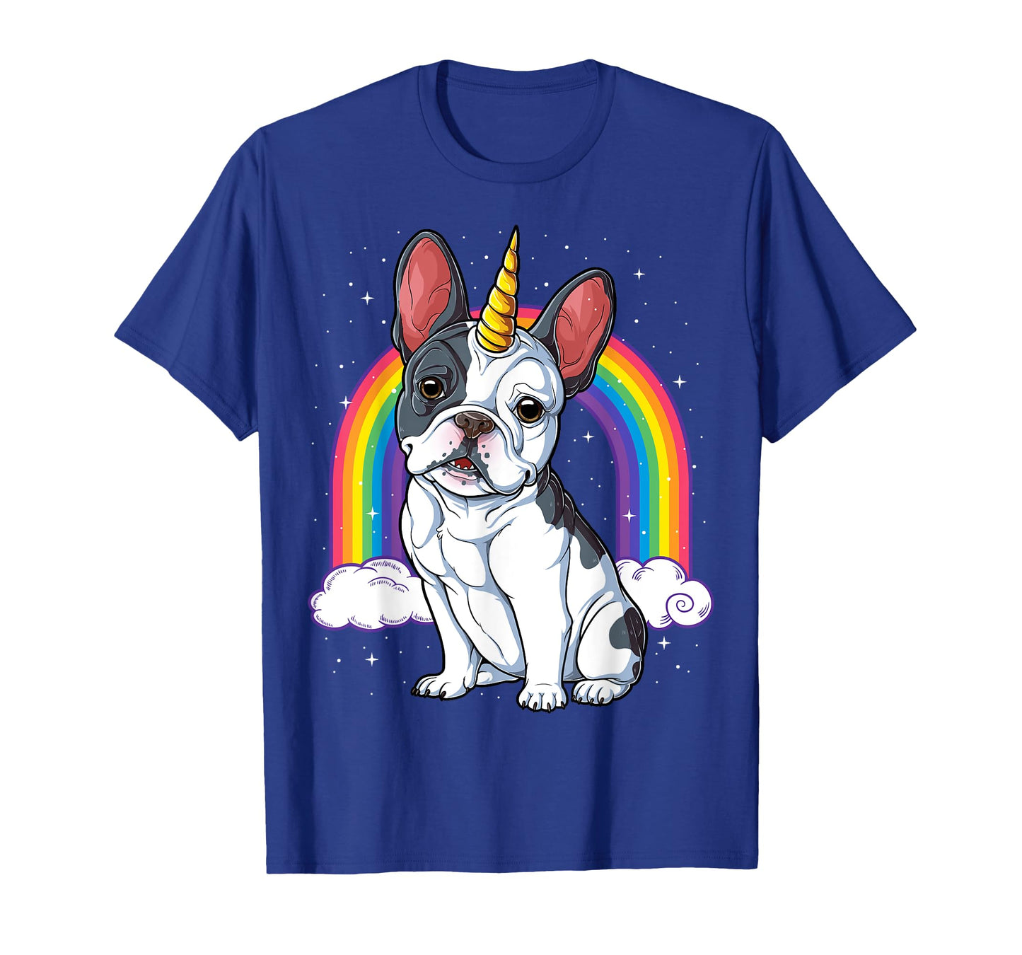 French Bulldog Unicorn Shirt Girls Space Galaxy Frenchicorn T-Shirt