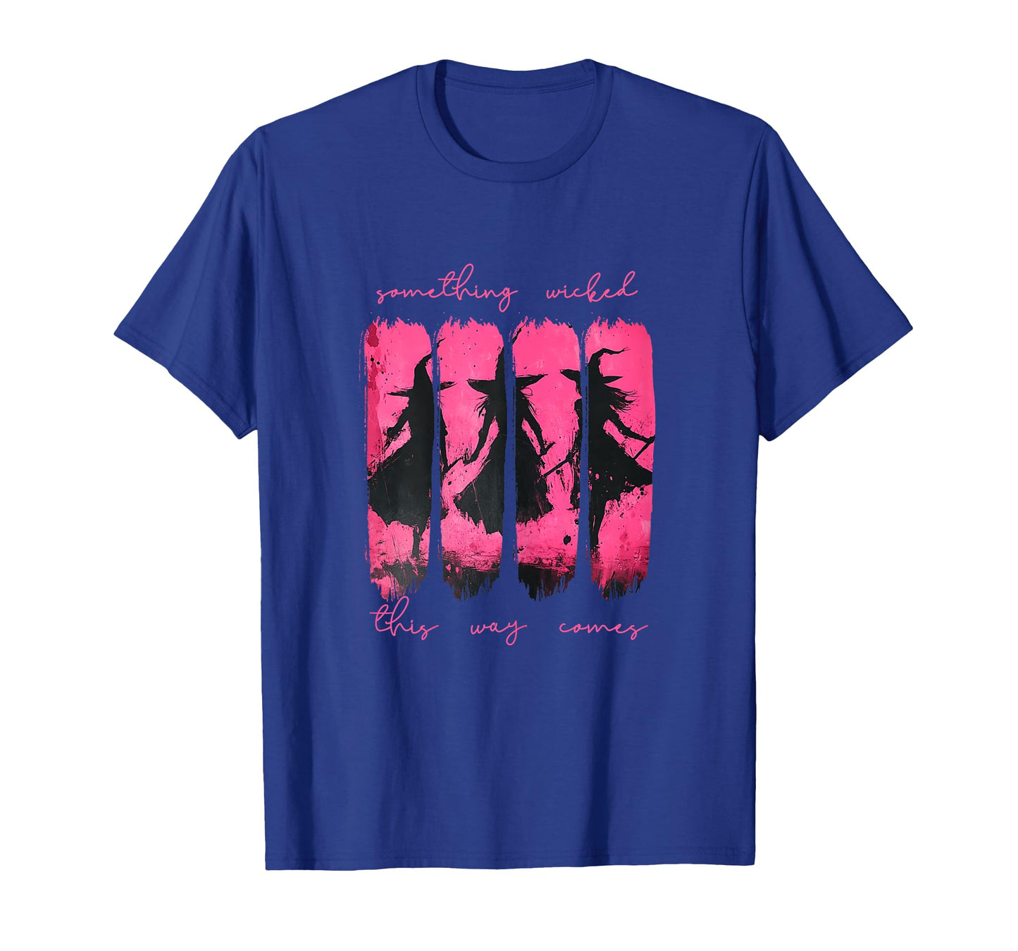 Womens Something Wicked This Way Comes Witch Halloween T-Shirt