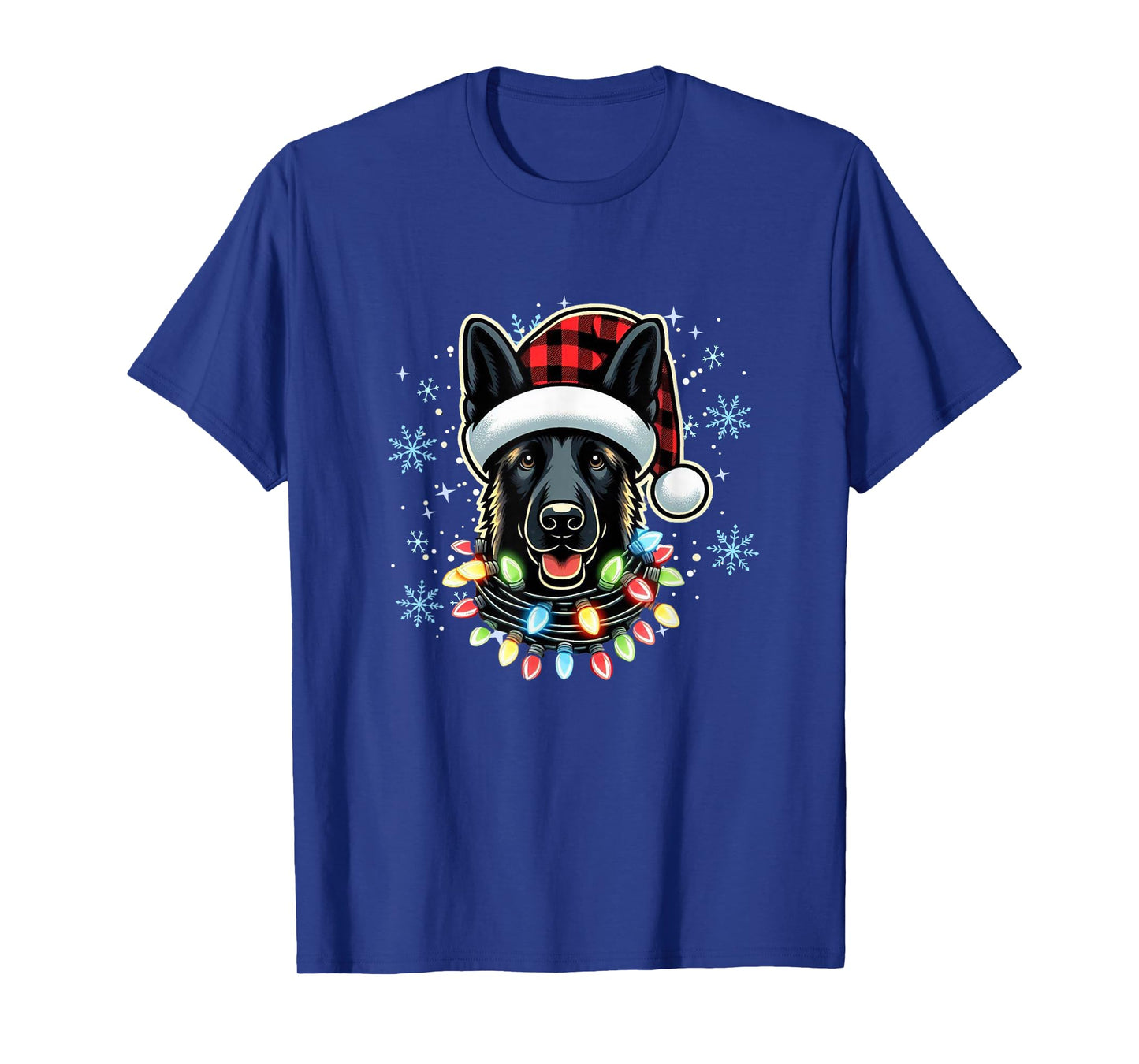 Belgian Shepherd Christmas Xmas Malinois Lover T-Shirt
