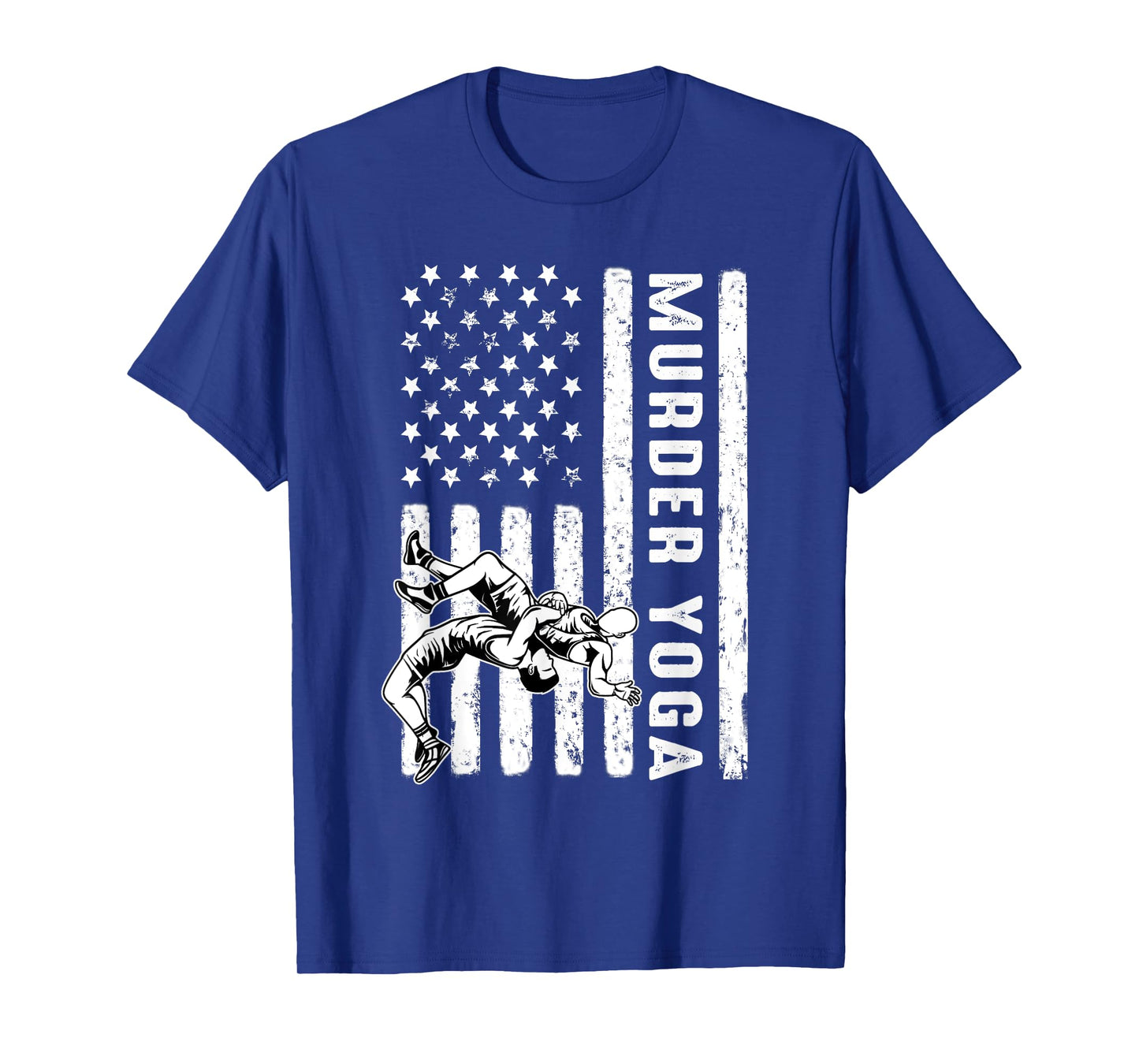 Wrestling Murder Yoga Flag T-Shirt