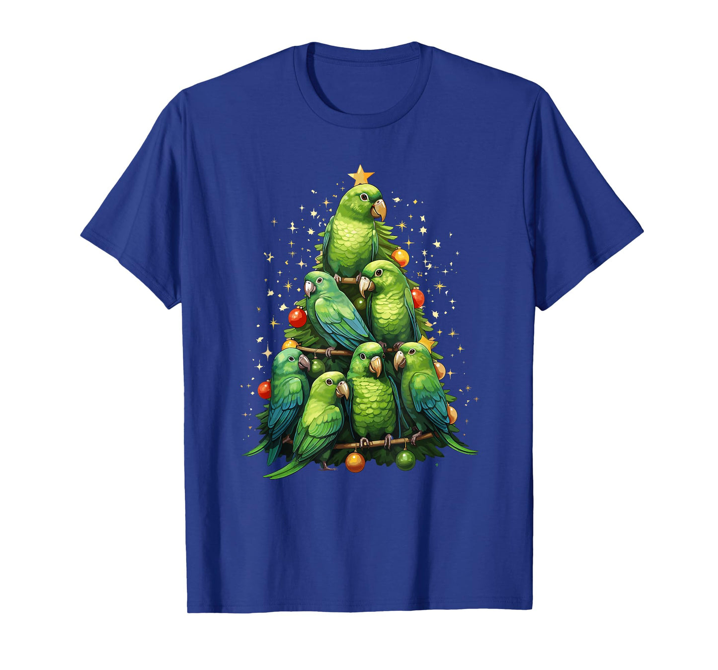 Green Cheek Conure Christmas Tree Ornament Parrot Bird T-Shirt
