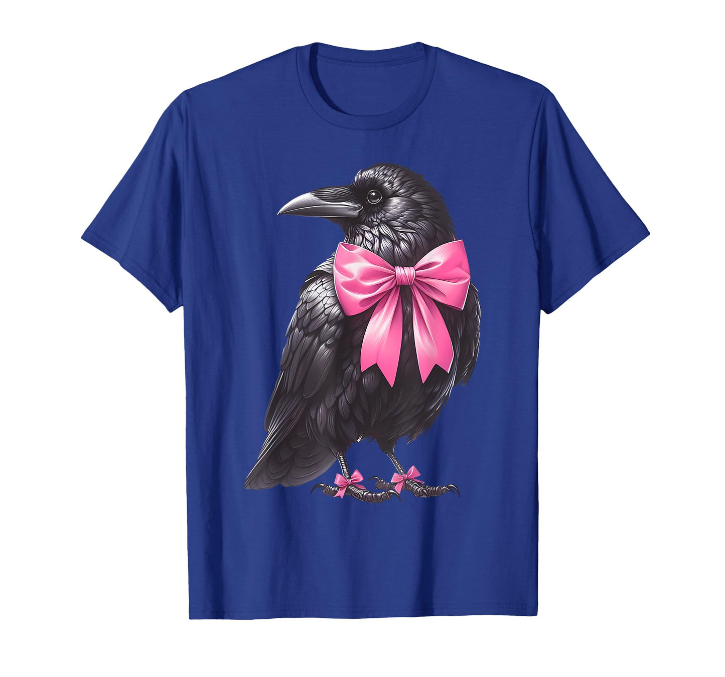 Coquette Bow Raven Crow Dark Birds Witchy Vibes Goblincore T-Shirt