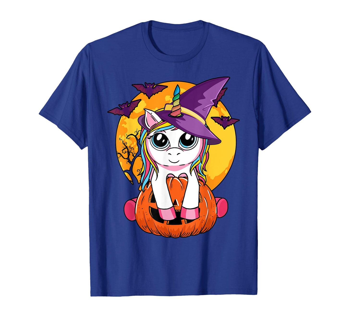 Cute Halloween Girls Kids Witchy Unicorn Halloween T-Shirt