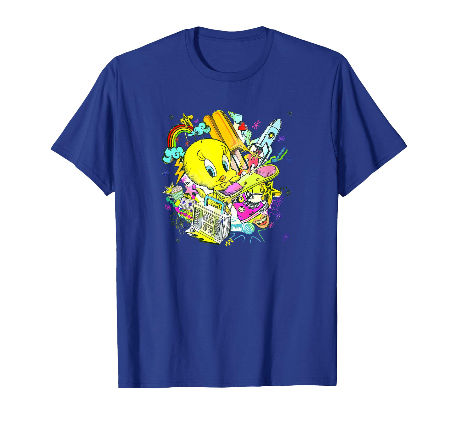 WB100 Looney Tunes Tweety Bird Retro Pop Icons Portrait T-Shirt