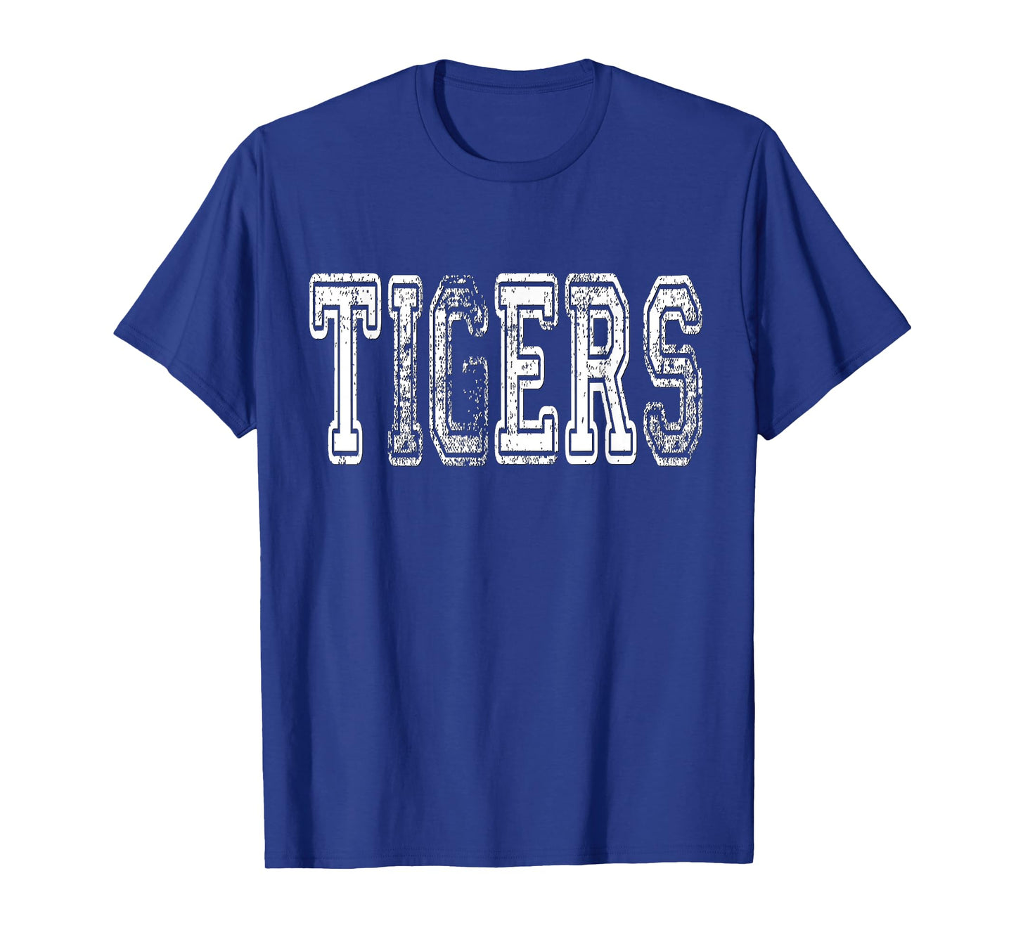 Tigers Mascot Distressed Vintage School Sports Name Fan T-Shirt
