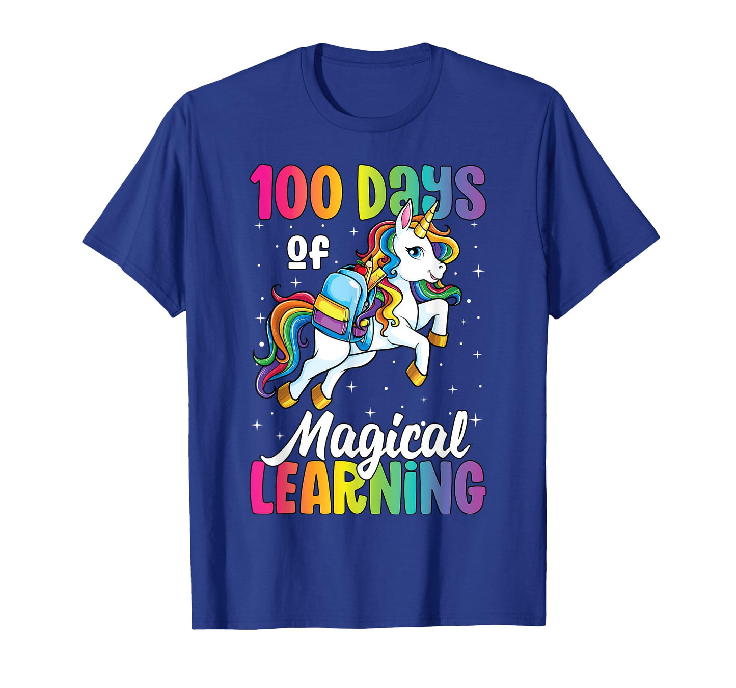 100 Days of School Unicorn Girls 100th Day of School T-Shirt
