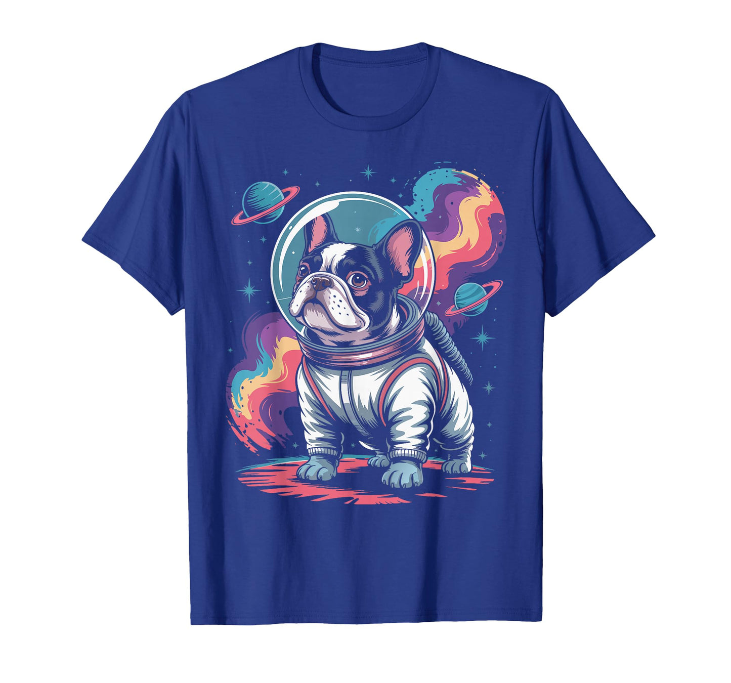 Space French Bulldog Astronaut French Bulldog T-Shirt