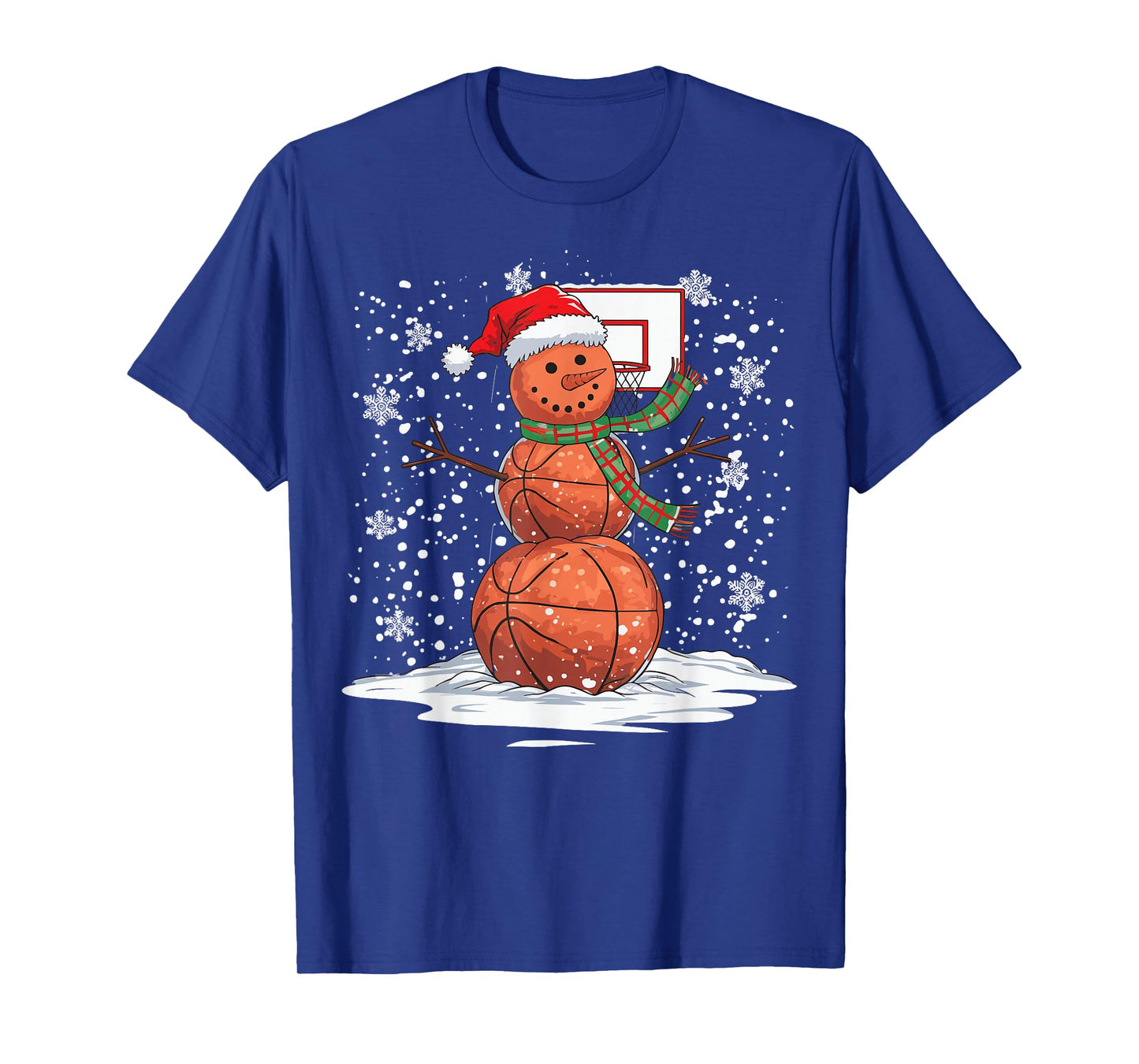 Basketball Snowman T-Shirt