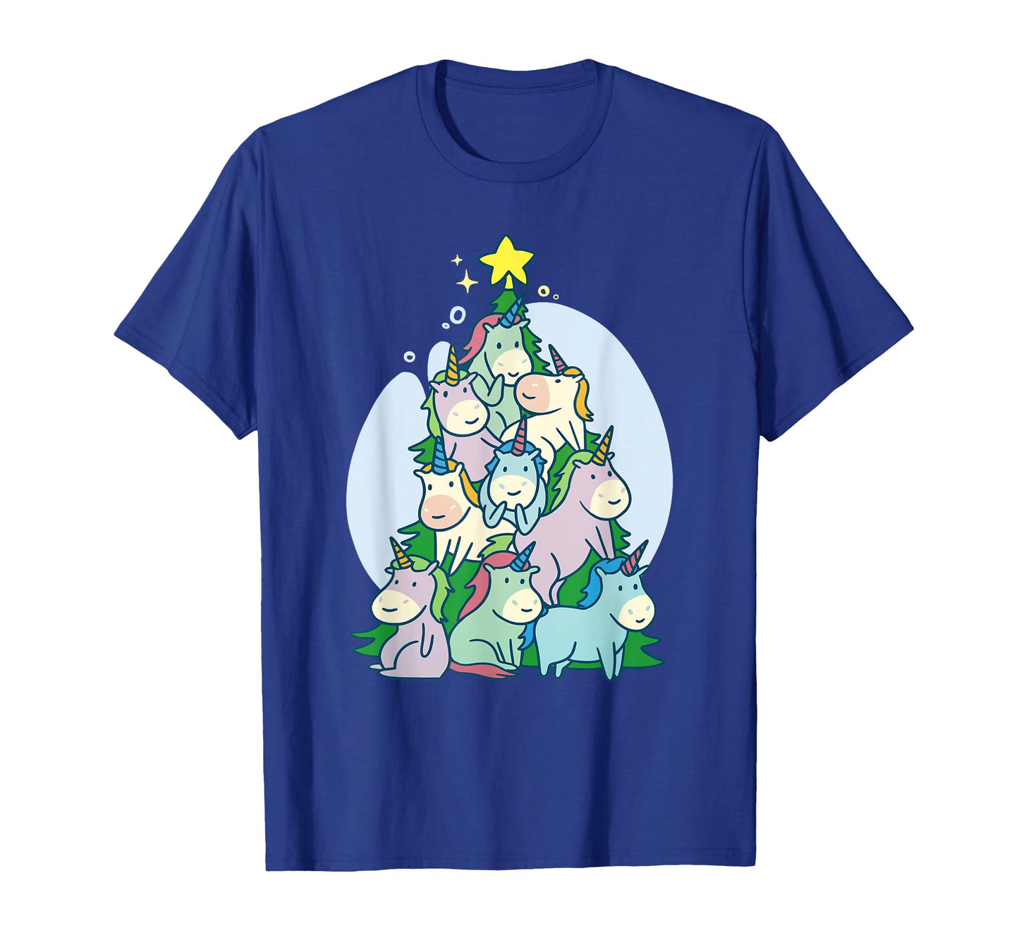 Ugly Christmas Sweater Unicorn Tree Christmas Unicorn T-Shirt
