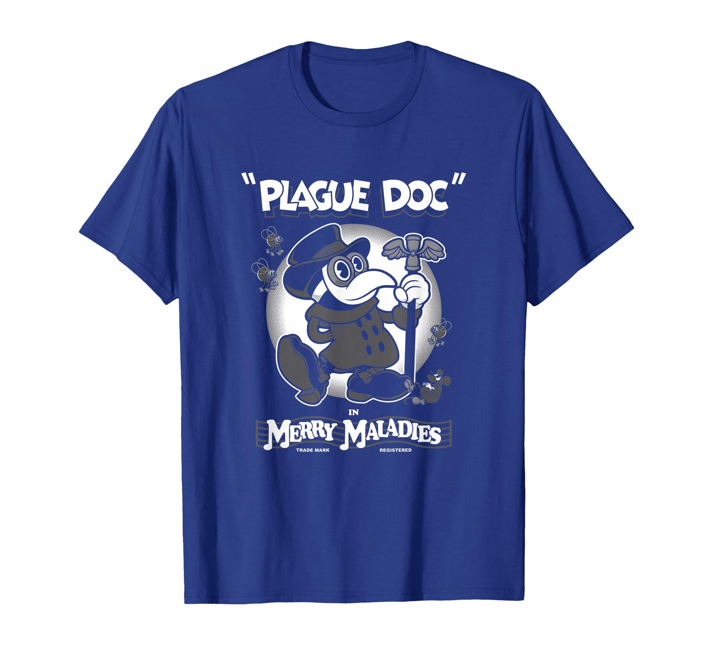 Merry Maladies - Vintage Cartoon Plague Doctor - Rubber Hose T-Shirt