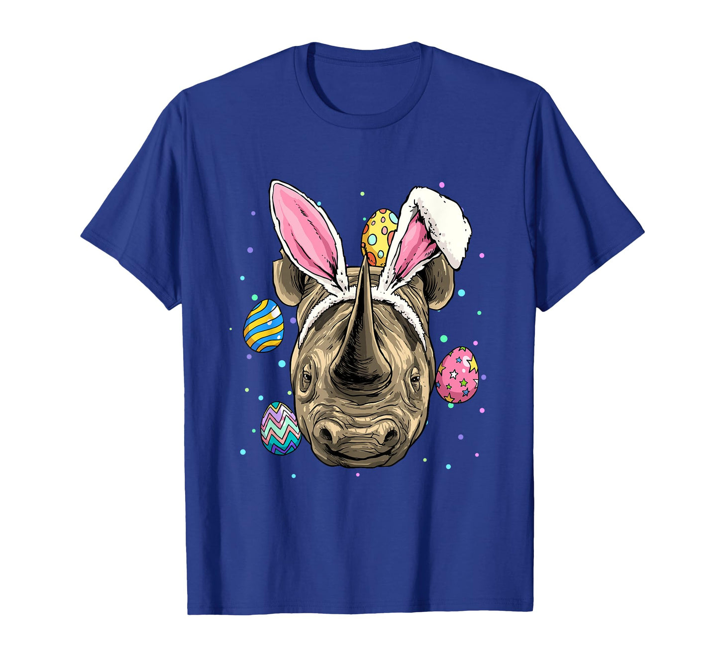 Easter Bunny Rhinoceros Chubby Unicorn Egg Hunts Rhino Lover T-Shirt