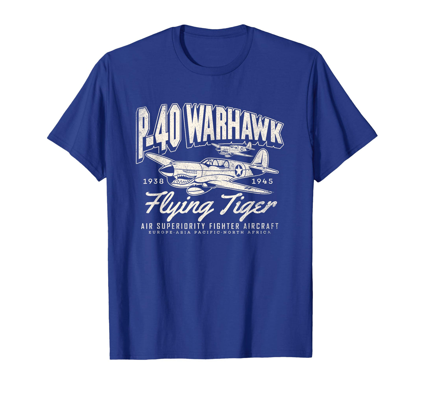P-40 Warhawk Legendary Flying Tiger's Fighter Plane Warbirds T-Shirt