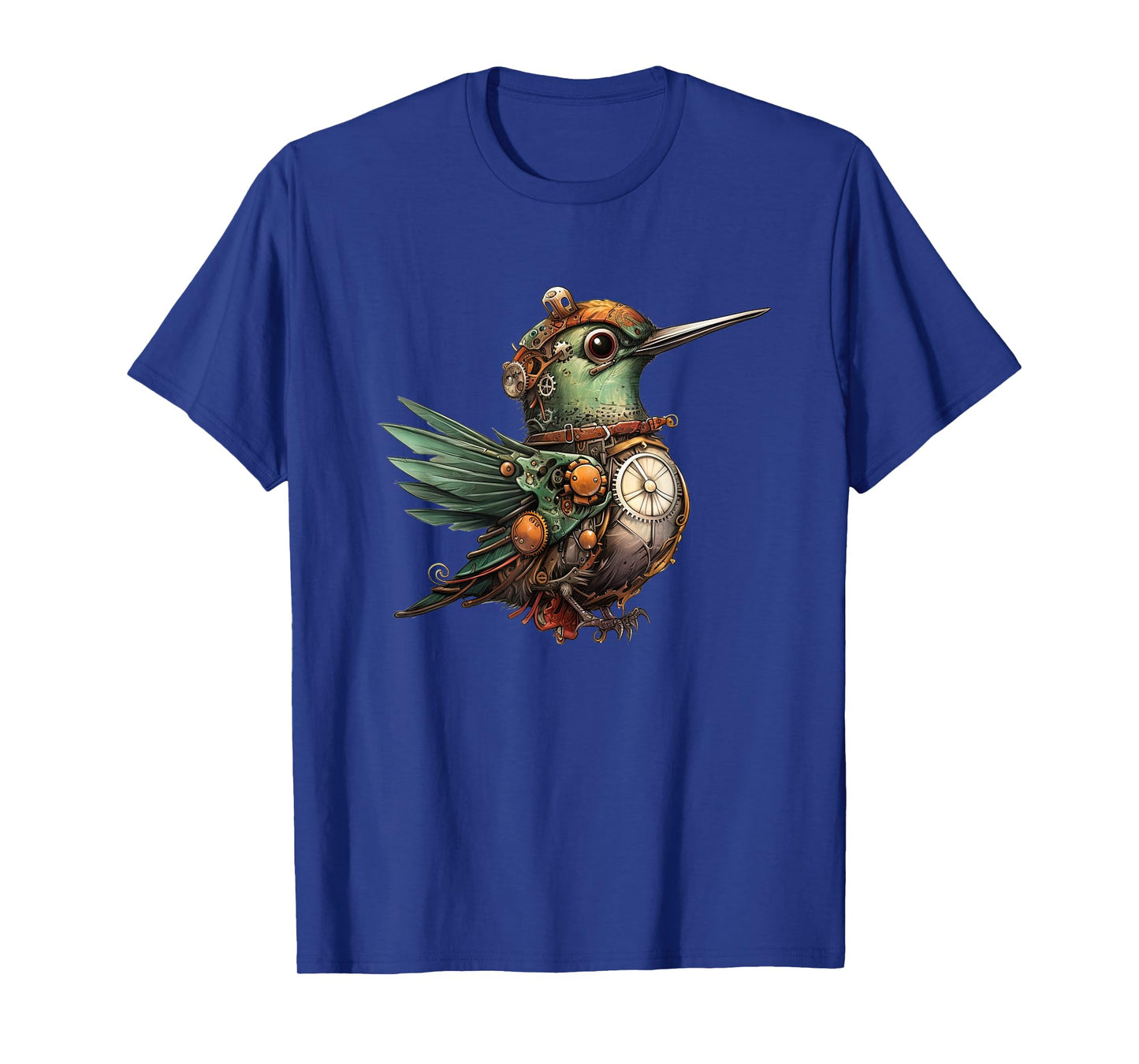 Hummingbird in steampunk mechanical gear vibrant hummingbird T-Shirt