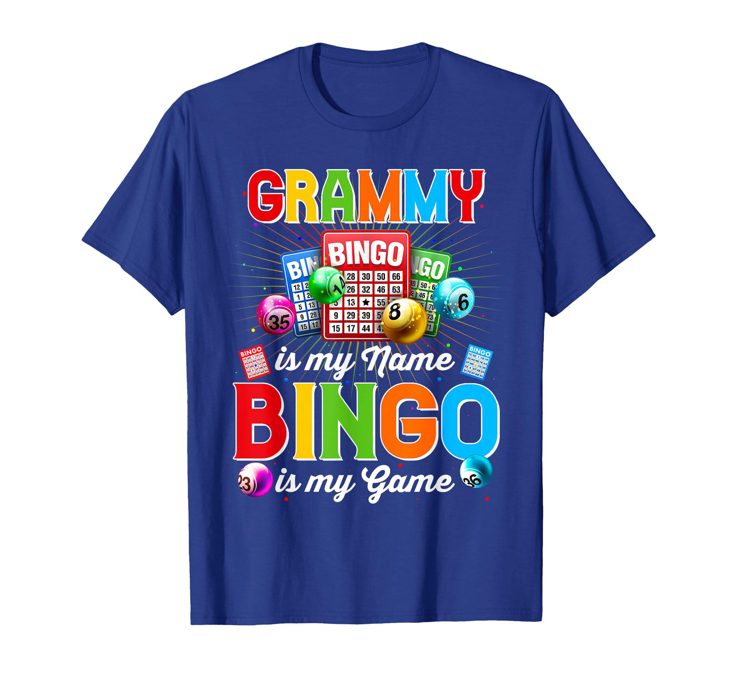 Bingo Funny Grammy Is My Name Bingo Is My Game Xmas T-Shirt