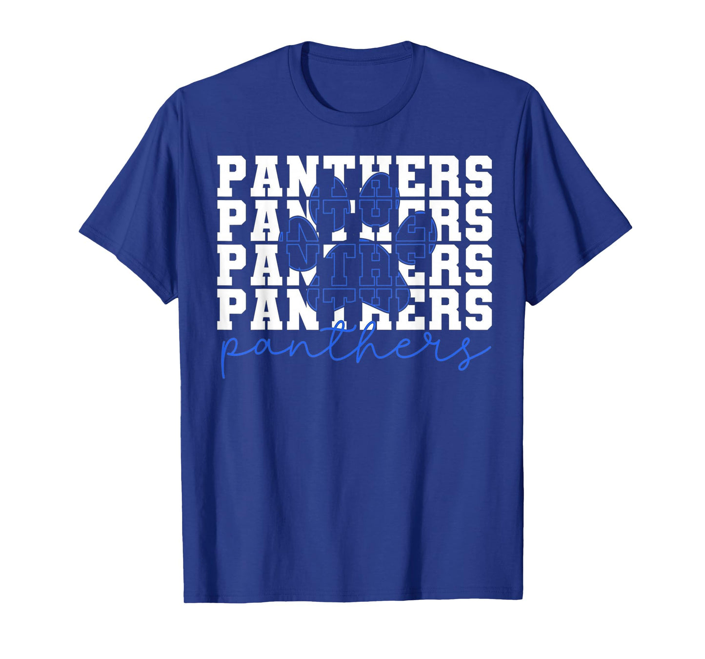 Stacked Panthers Paw Mascot Panther Men Woman Kid T-Shirt
