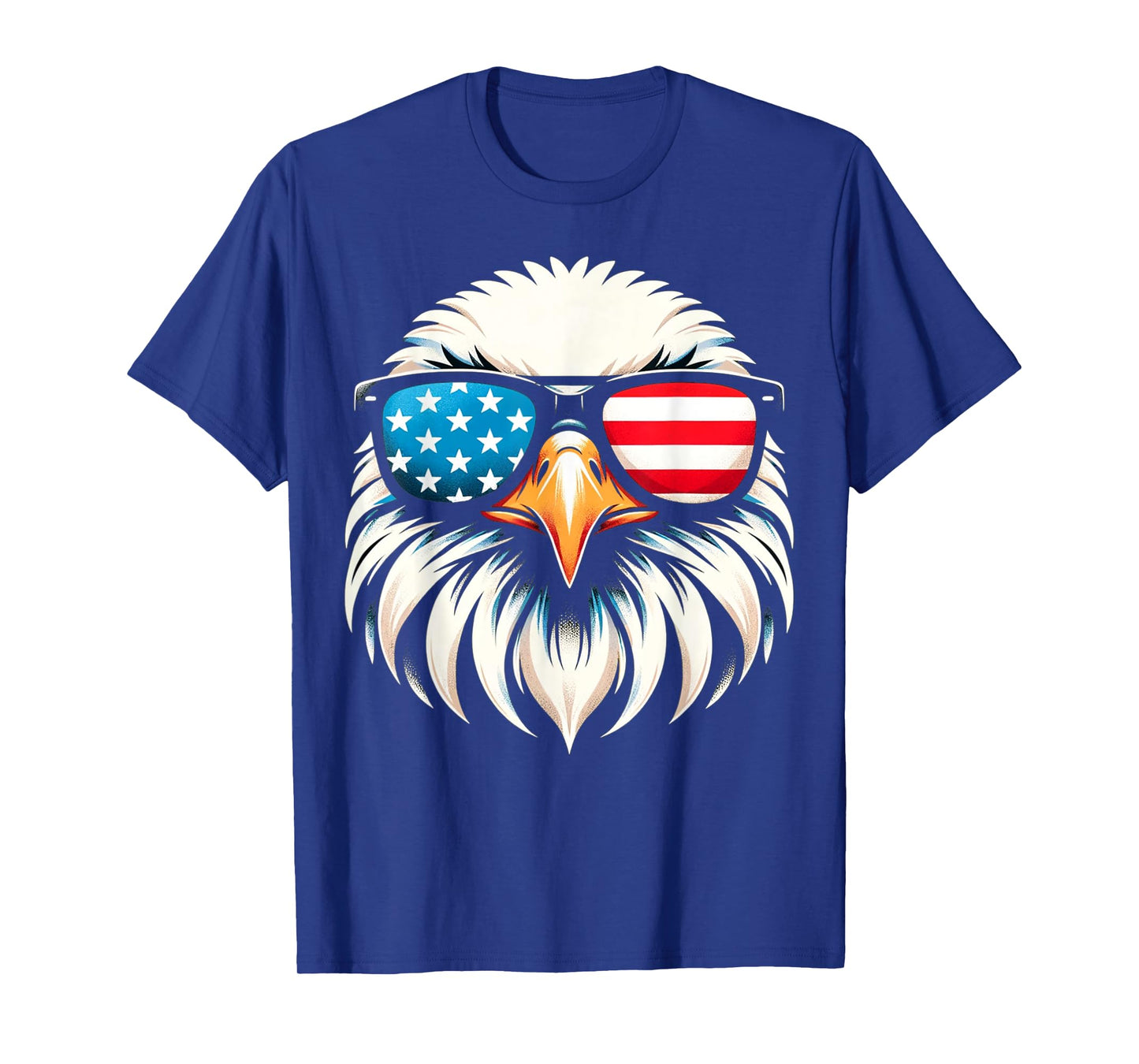 Patriotic Eagle Red White Blue USA Flag Eagle 4th of July T-Shirt