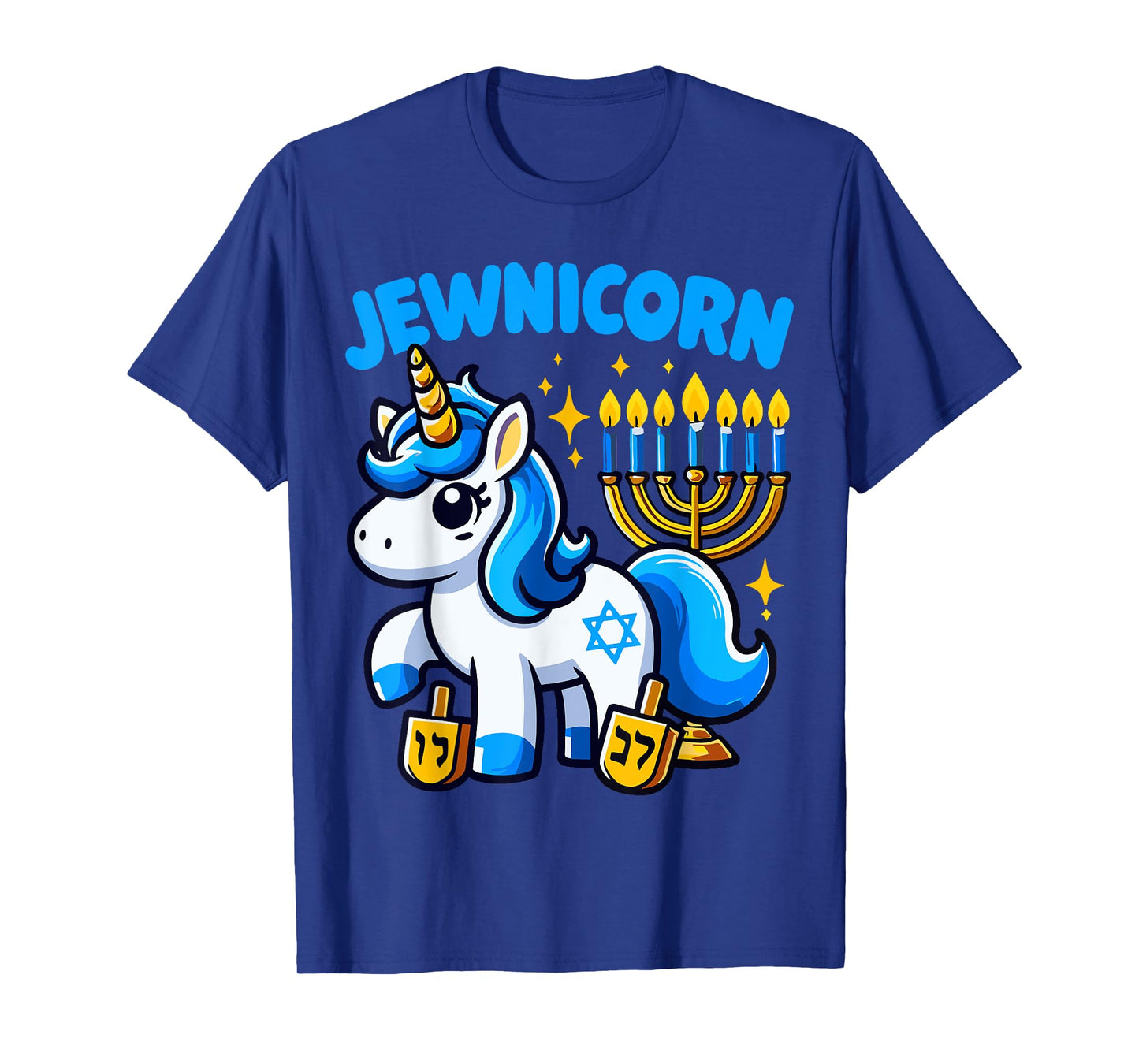 Jewnicorn Jew Unicorn Cute Hanukkah Pajamas Chanukah Girl T-Shirt
