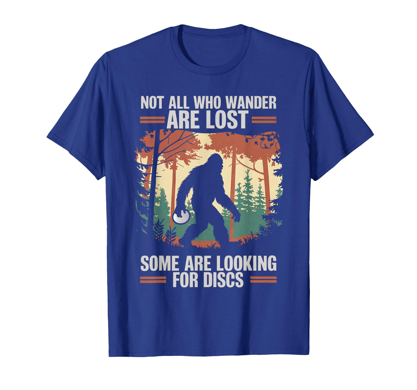 Funny Disc Golf Bigfoot Men Women Disc Golf Player Golfer T-Shirt