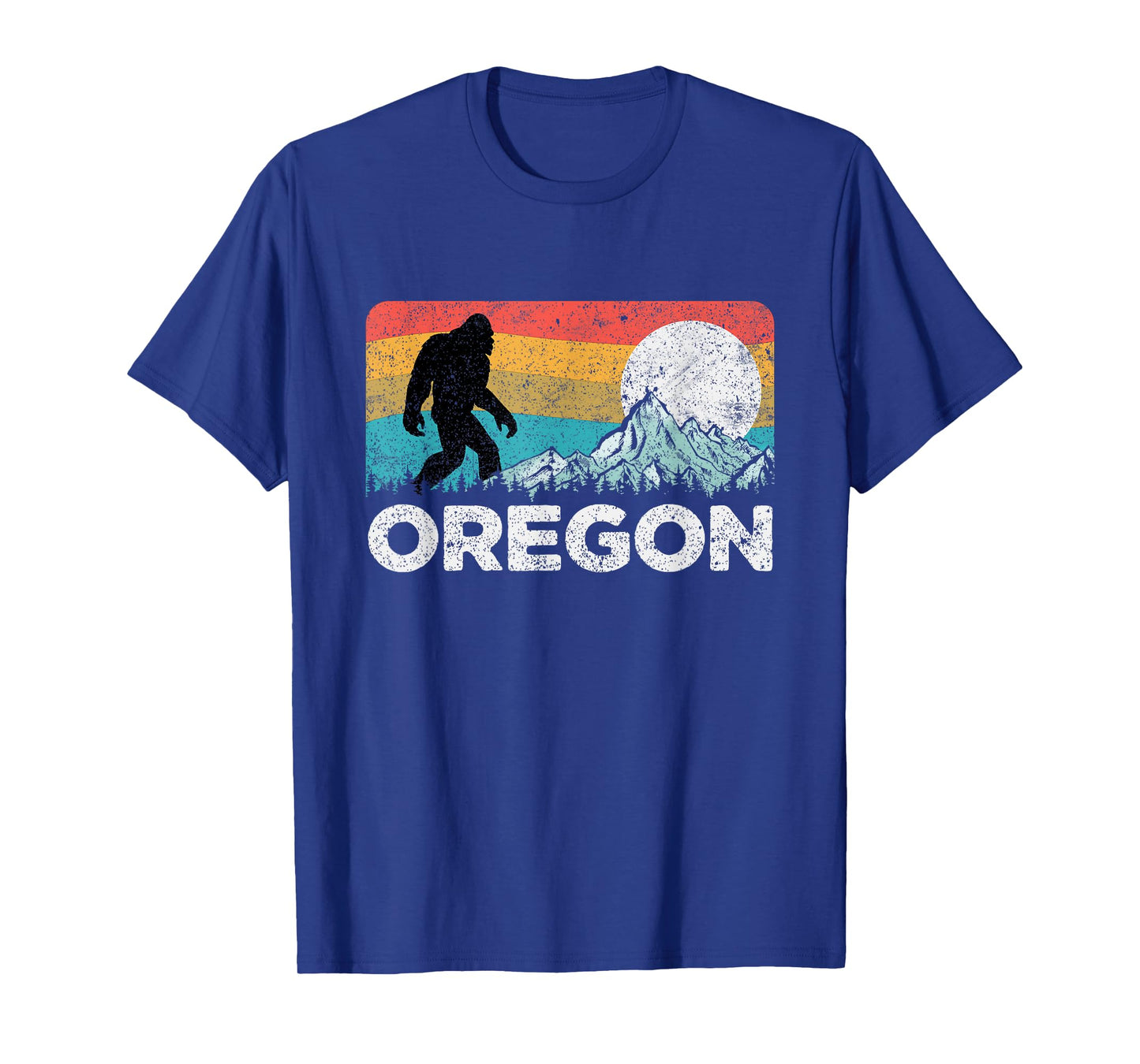 Oregon Pride Bigfoot Mountains 80's Vintage Nature Oregon T-Shirt