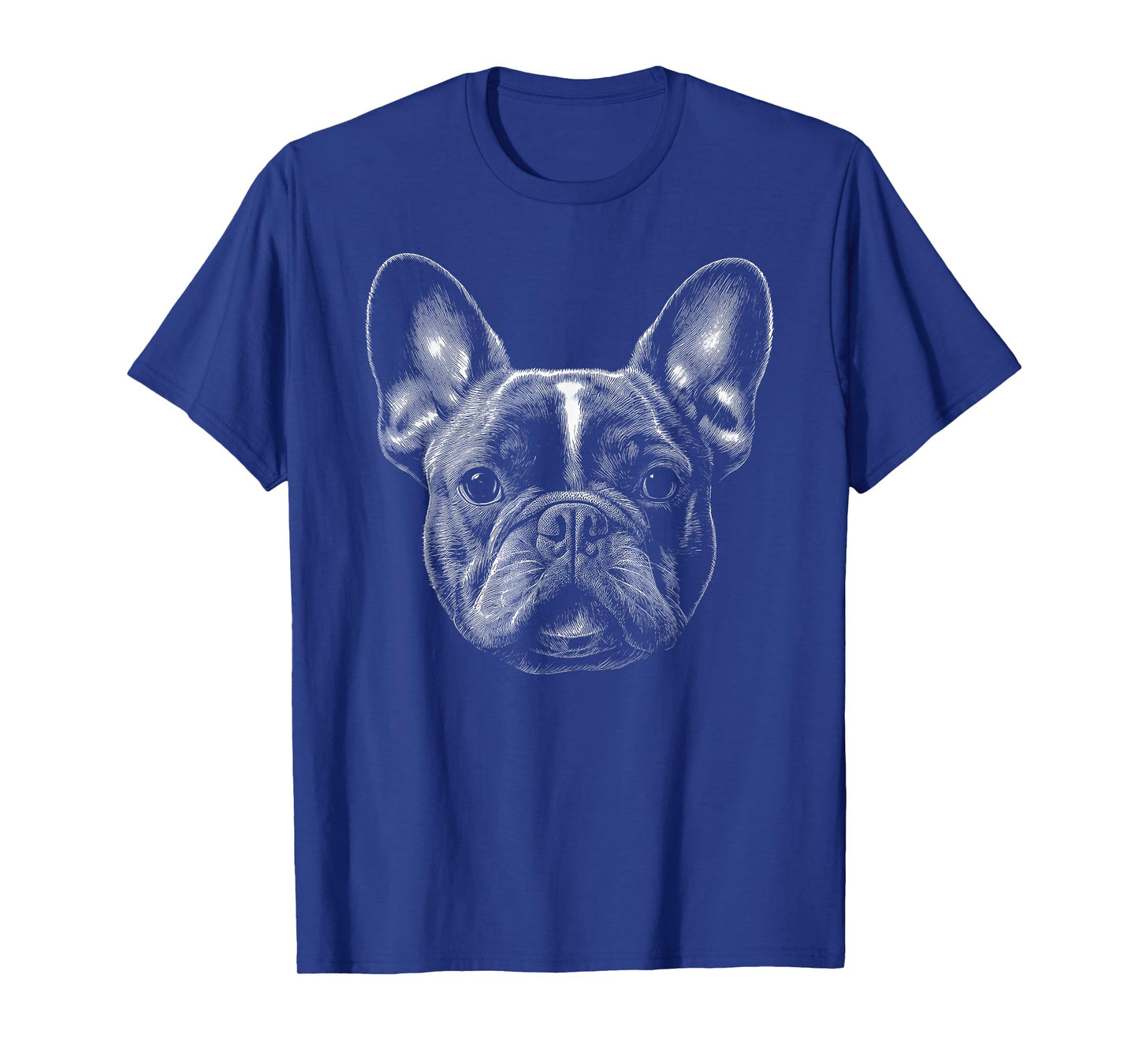 Frenchie Head French Bulldog Men Women Kids T-Shirt