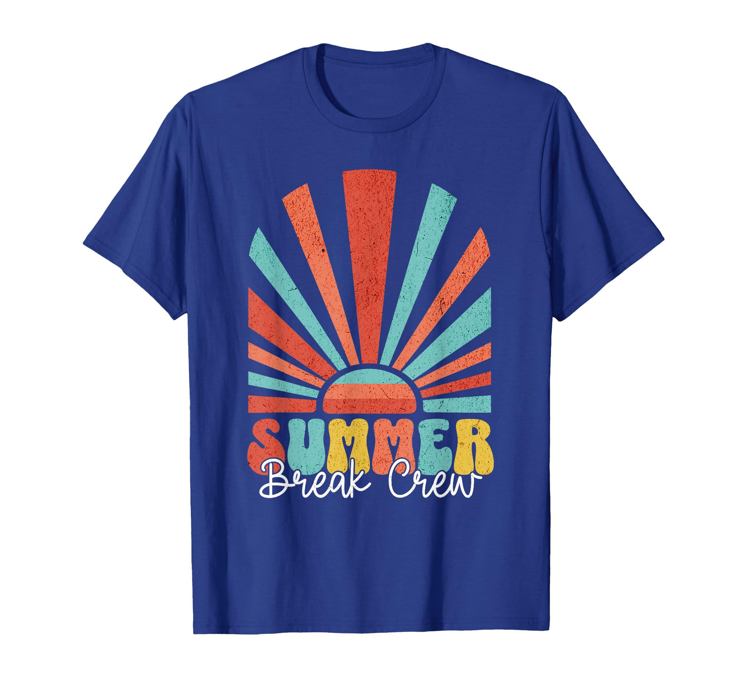 Summer Break Crew Tie Dye Last Day Of School Teacher Student T-Shirt