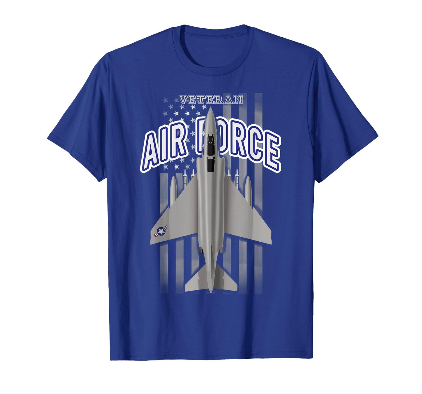 Air Force Veteran F-4 Phantom and Flag T-Shirt