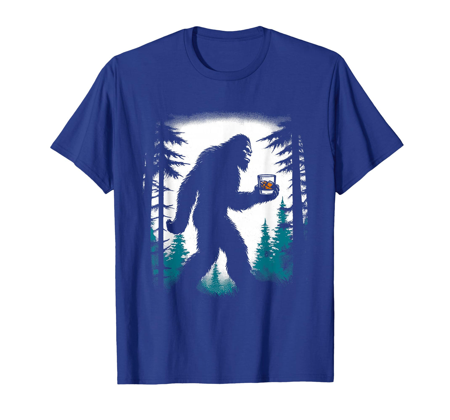 Bigfoot Drinking Whiskey - Funny Bigfoot Sasquatch Lover T-Shirt