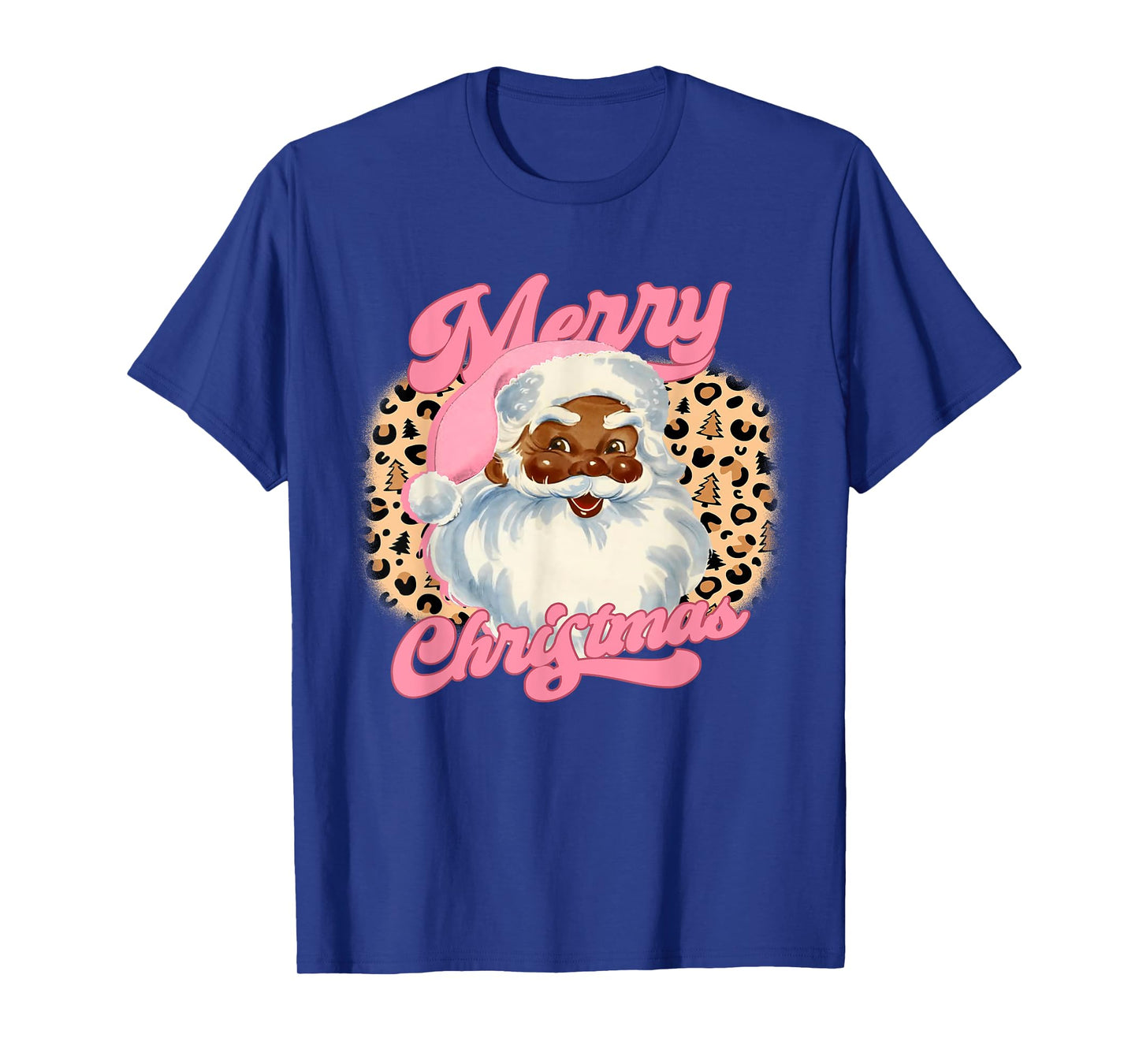 Christmas Santa Claus Black Xmas African American Women Girl T-Shirt