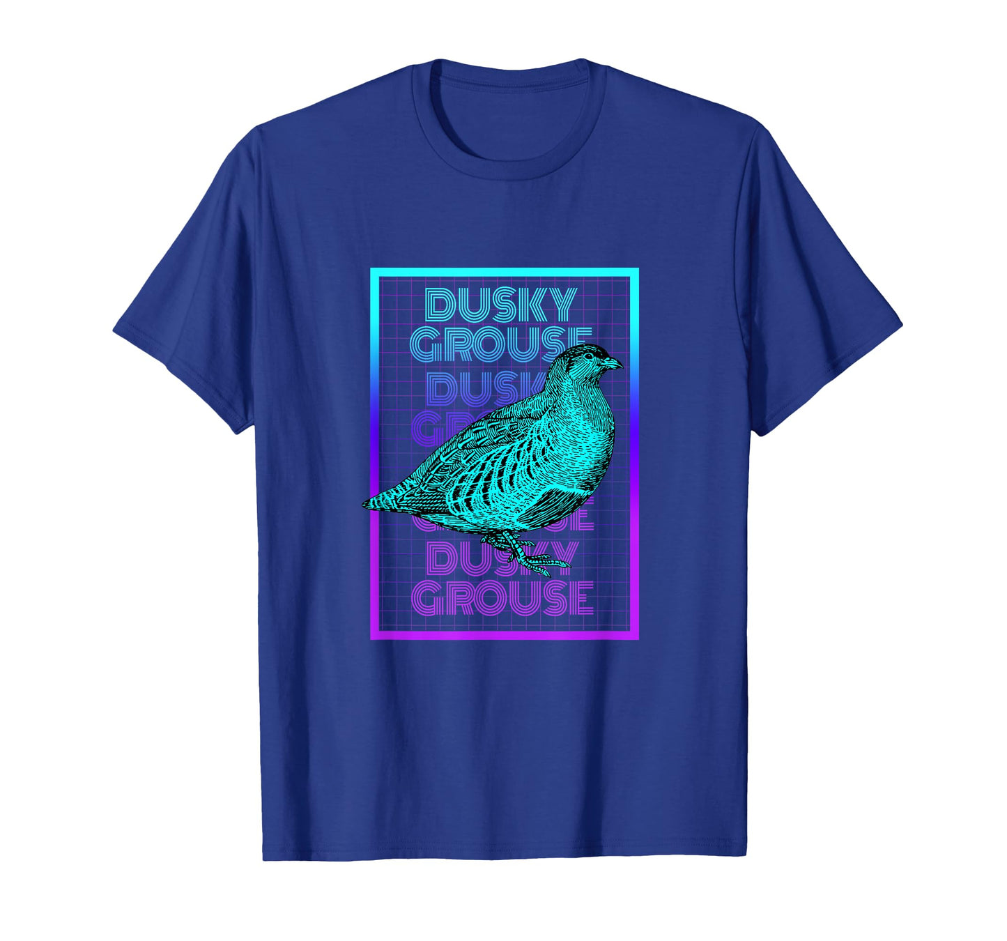 Dusky Grouse Bird Vintage Retro Dusky Grouse T-Shirt