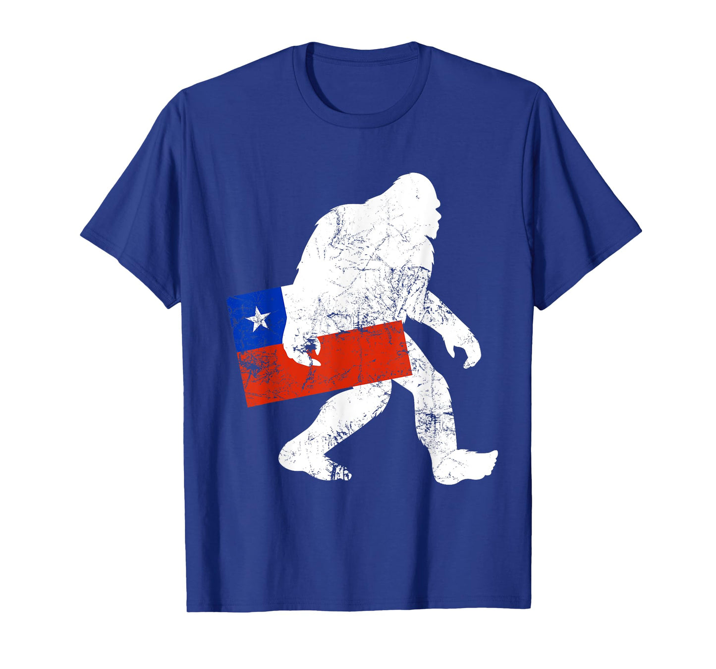 Funny Chilean Bigfoot Chile Flag Sasquatch T-Shirt